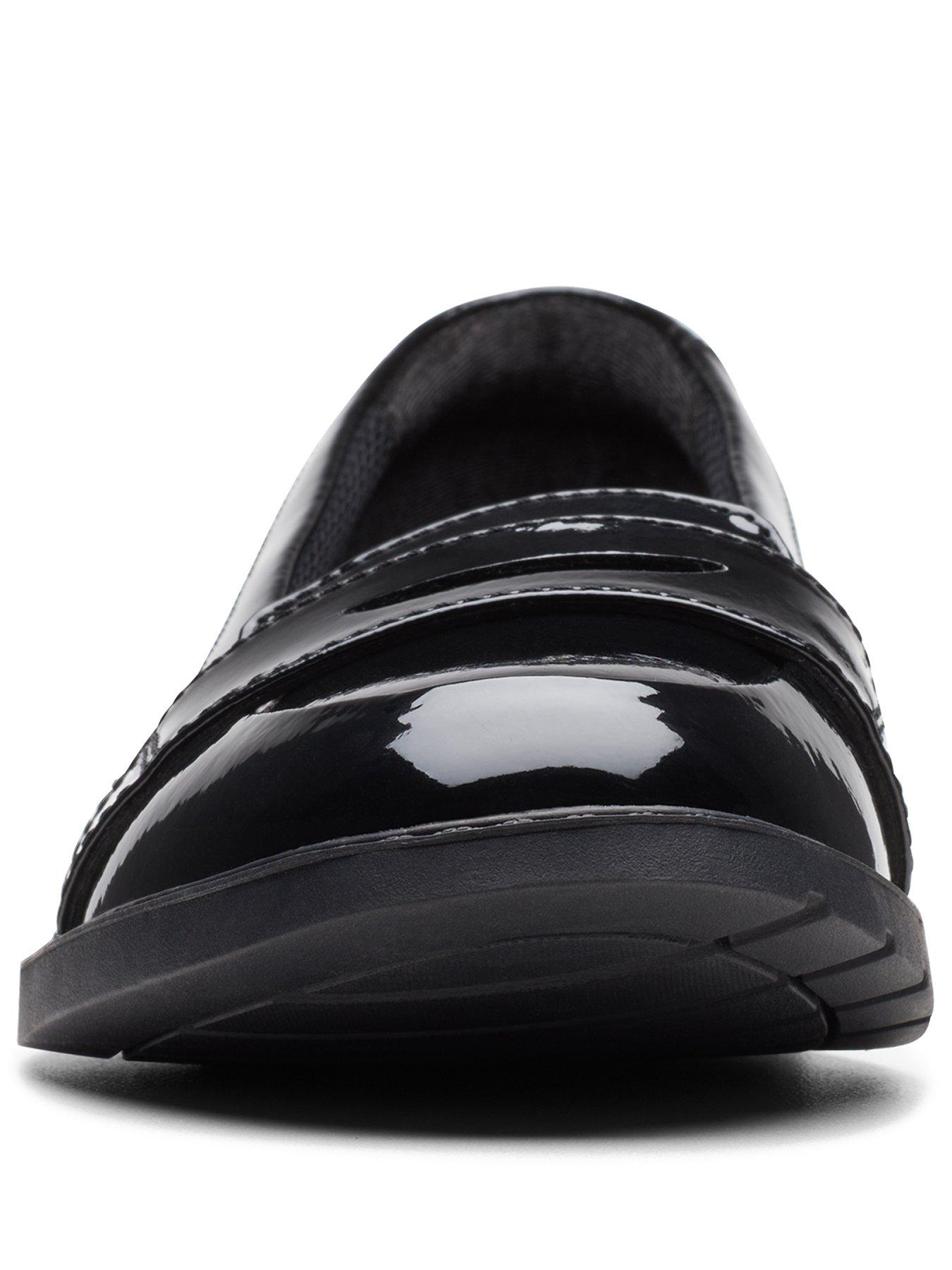 Image 3 of 7 of Clarks Youth Scalaloafer. School Shoe - Black