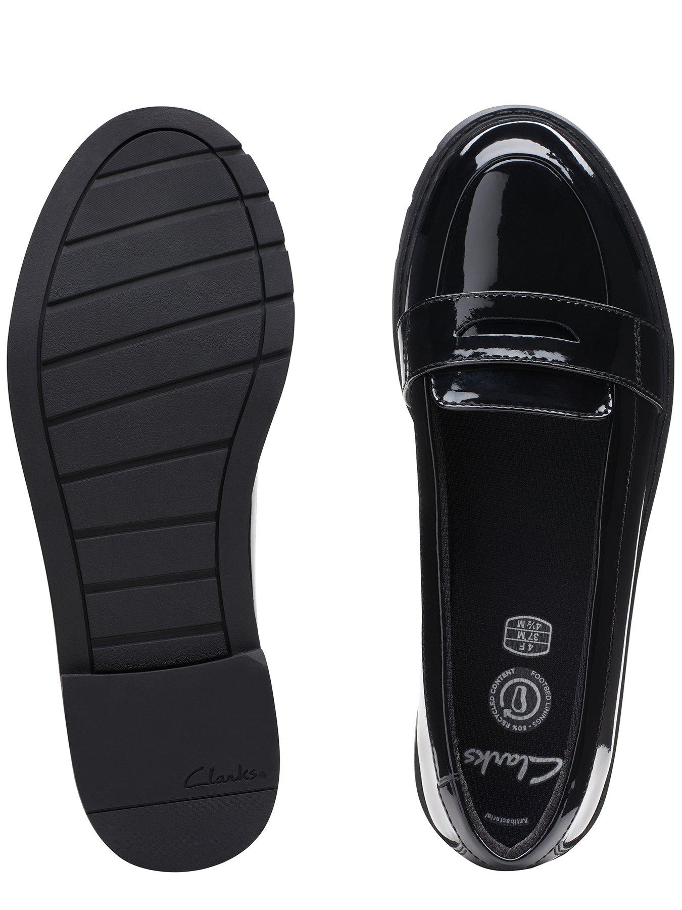 Image 4 of 7 of Clarks Youth Scalaloafer. School Shoe - Black