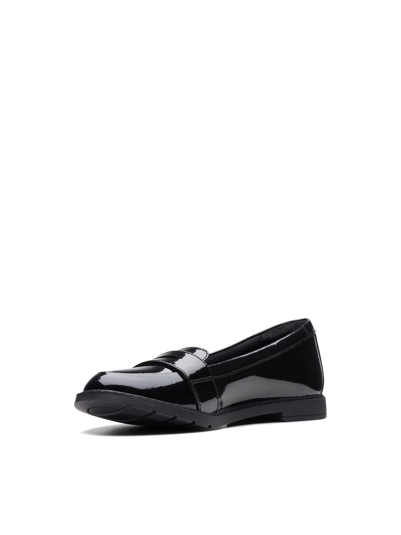 Image 6 of 7 of Clarks Youth Scalaloafer. School Shoe - Black