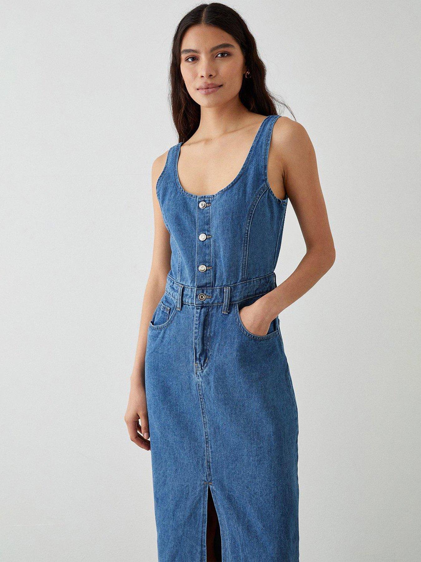 Dorothy perkins cheap denim pinafore