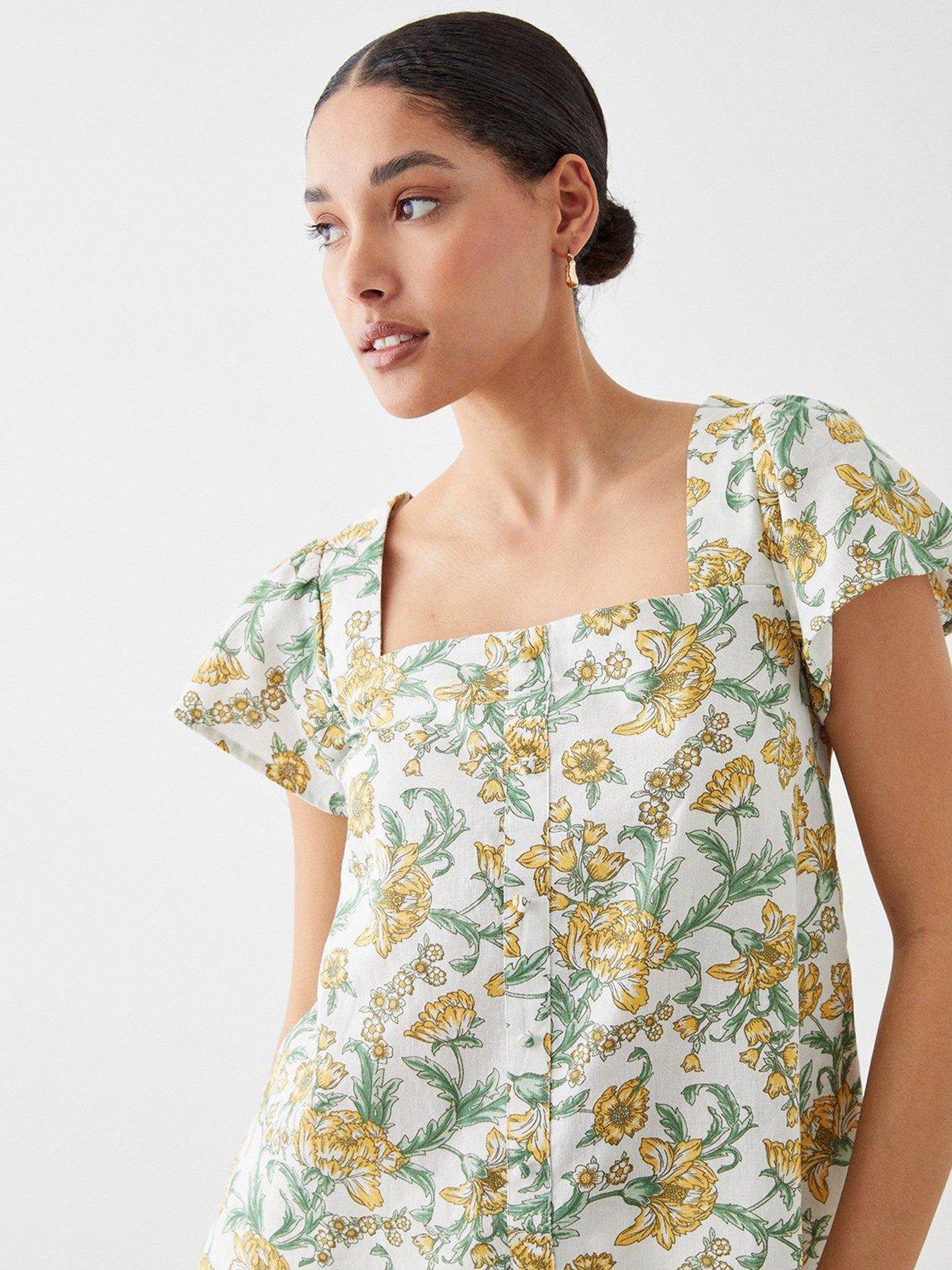 dorothy-perkins-floral-linen-look-button-front-blouse-yellow