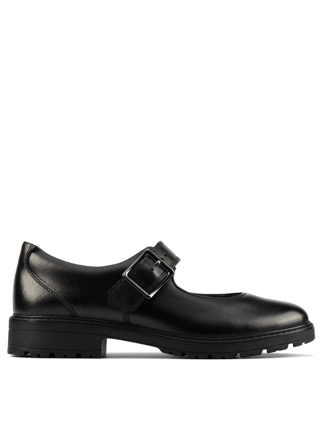 Image of Clarks Youth Loxham Walk School Shoe - Black