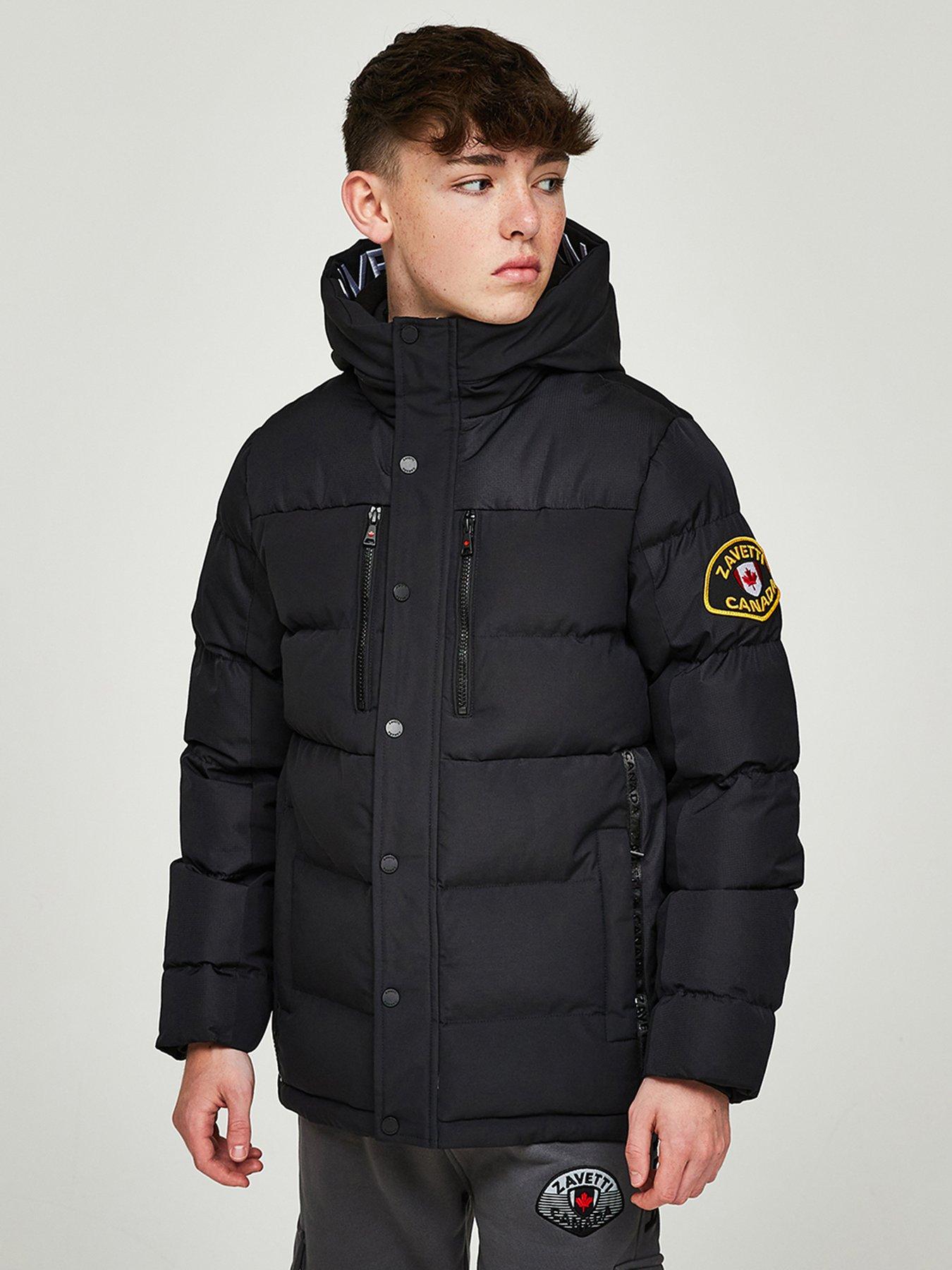 zavetti-canada-junior-raffino-puffer-jacket-black