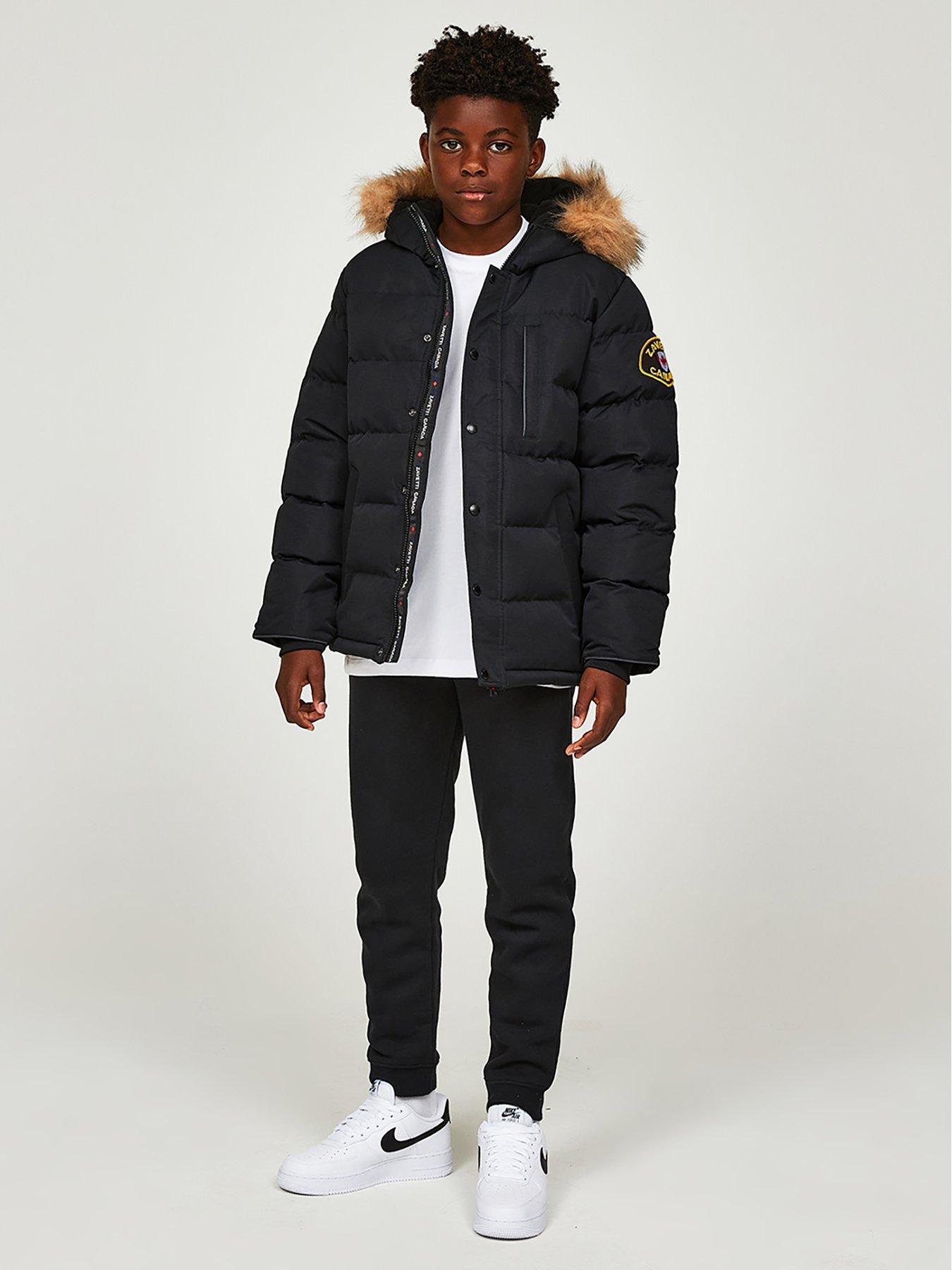 Zavetti Canada Junior Oshawa 3.0 Puffer Parka - Black | Very Ireland
