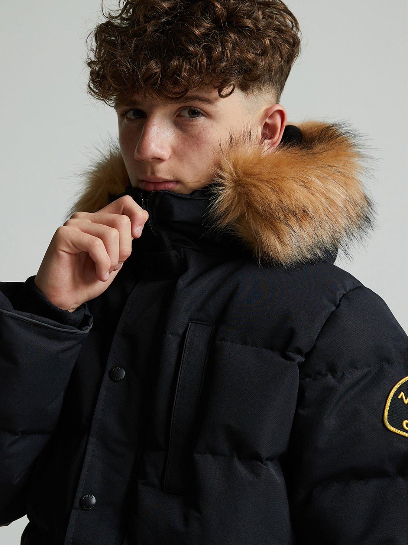 Image 5 of 5 of Zavetti Canada Junior Boys Oshawa 3.0 Puffer Parka Coat - Black