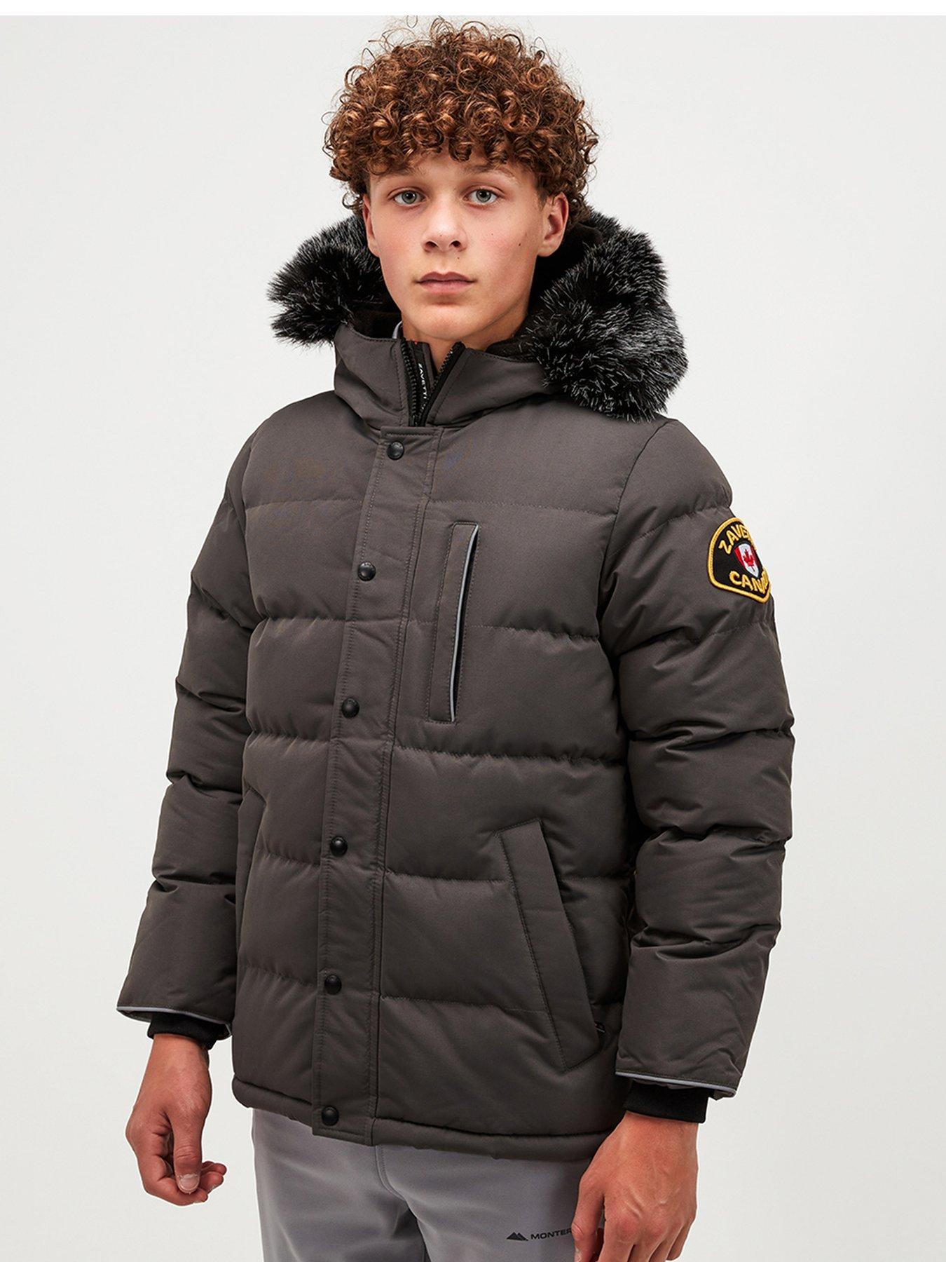 Junior fur hood on sale coat