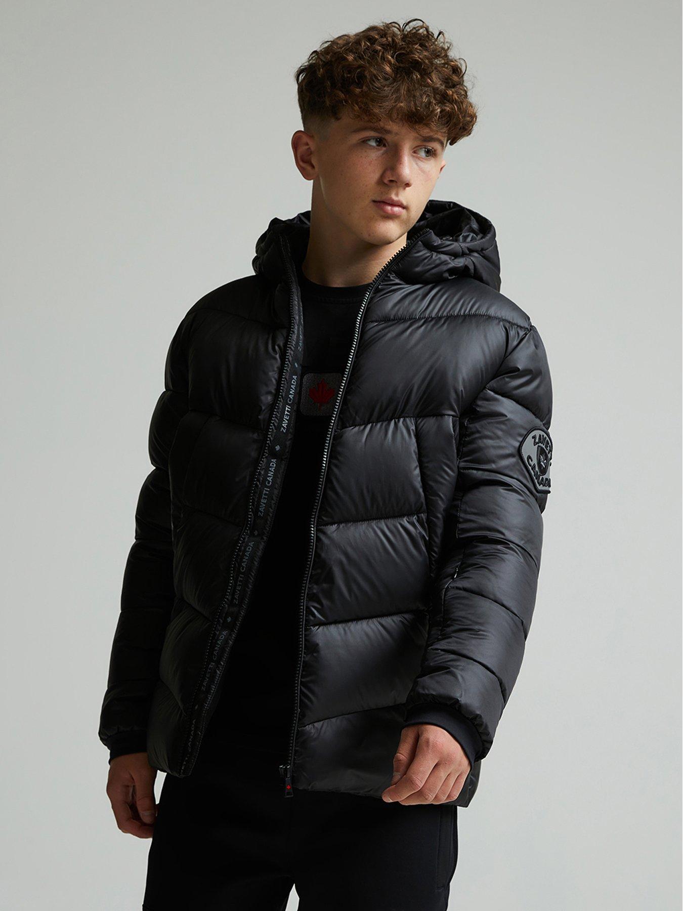 Image 4 of 5 of Zavetti Canada Junior Boys Merciato Padded Jacket - Black