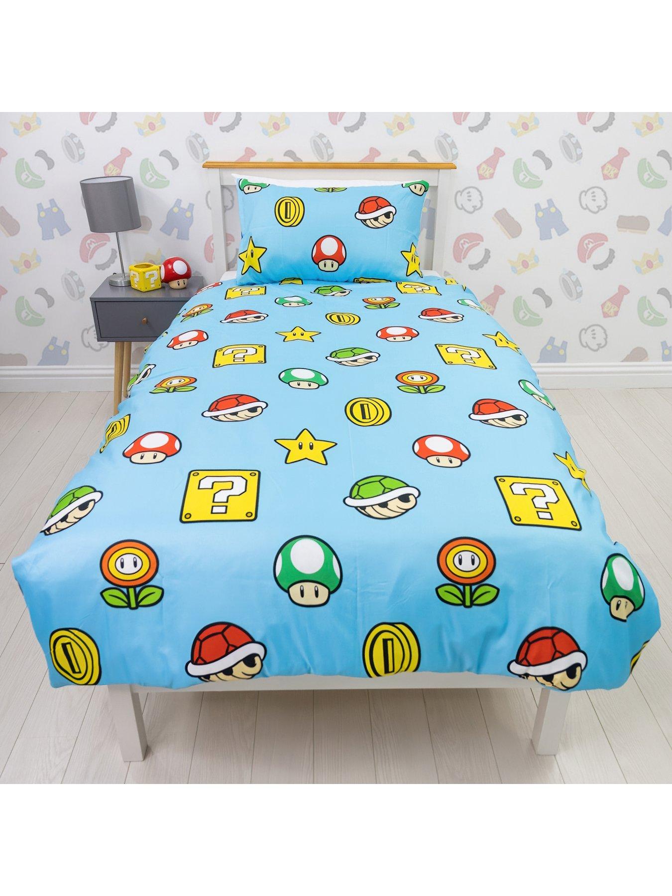 Image 5 of 7 of Mario Nintendo Continue Single Rotary Duvet Cover Set - Multi