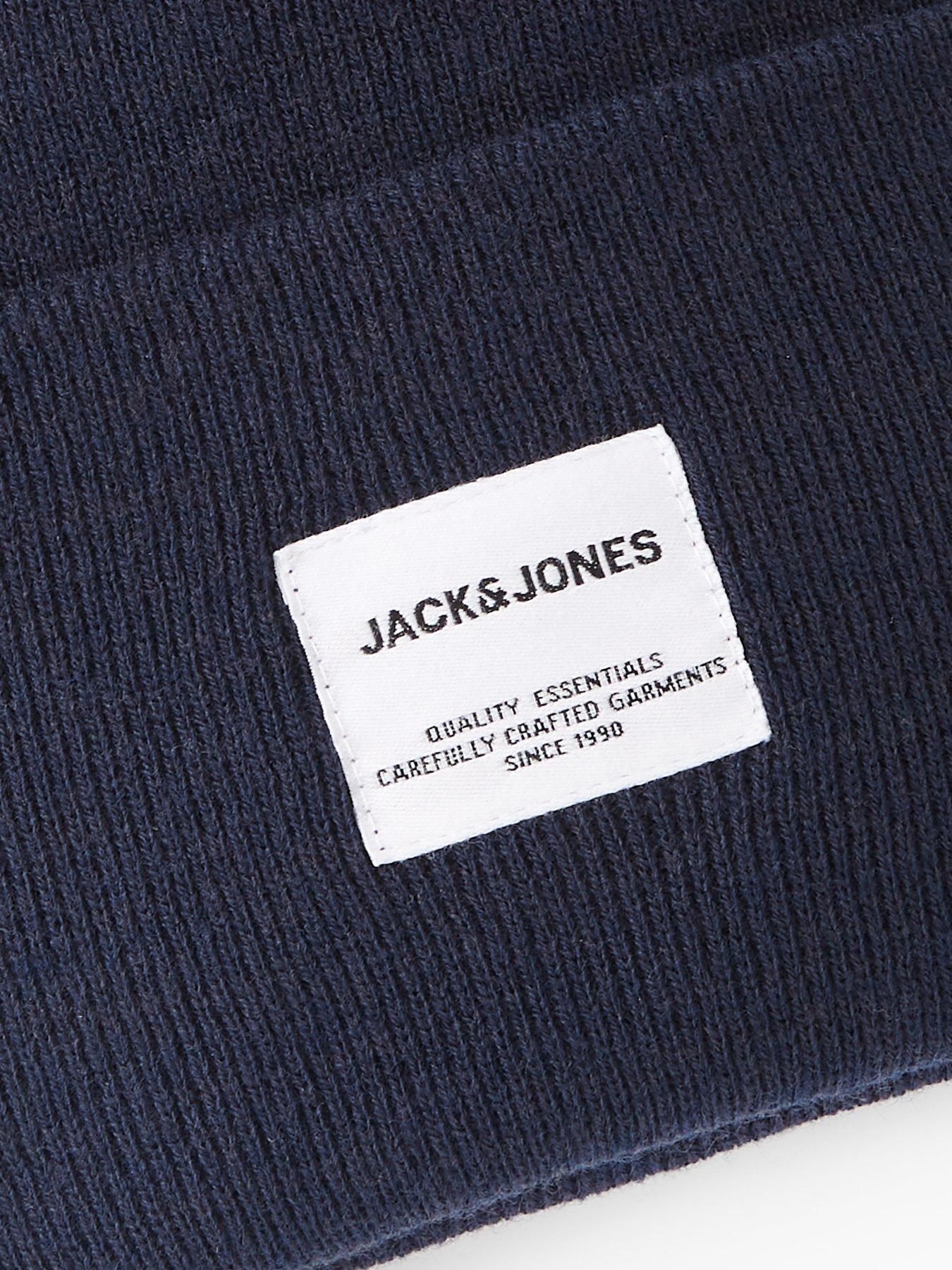 jack-jones-long-knit-logo-beanie-navyoutfit