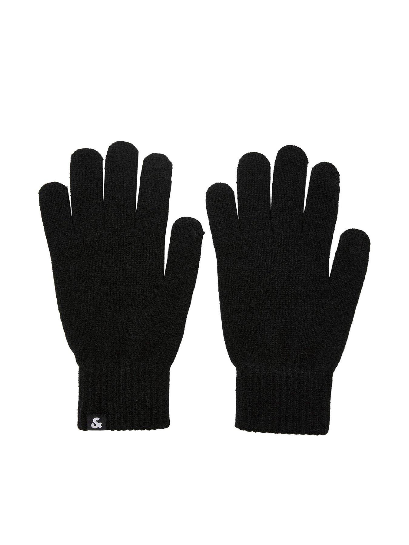 jack-jones-jack-amp-jones-barry-knitted-gloves-black