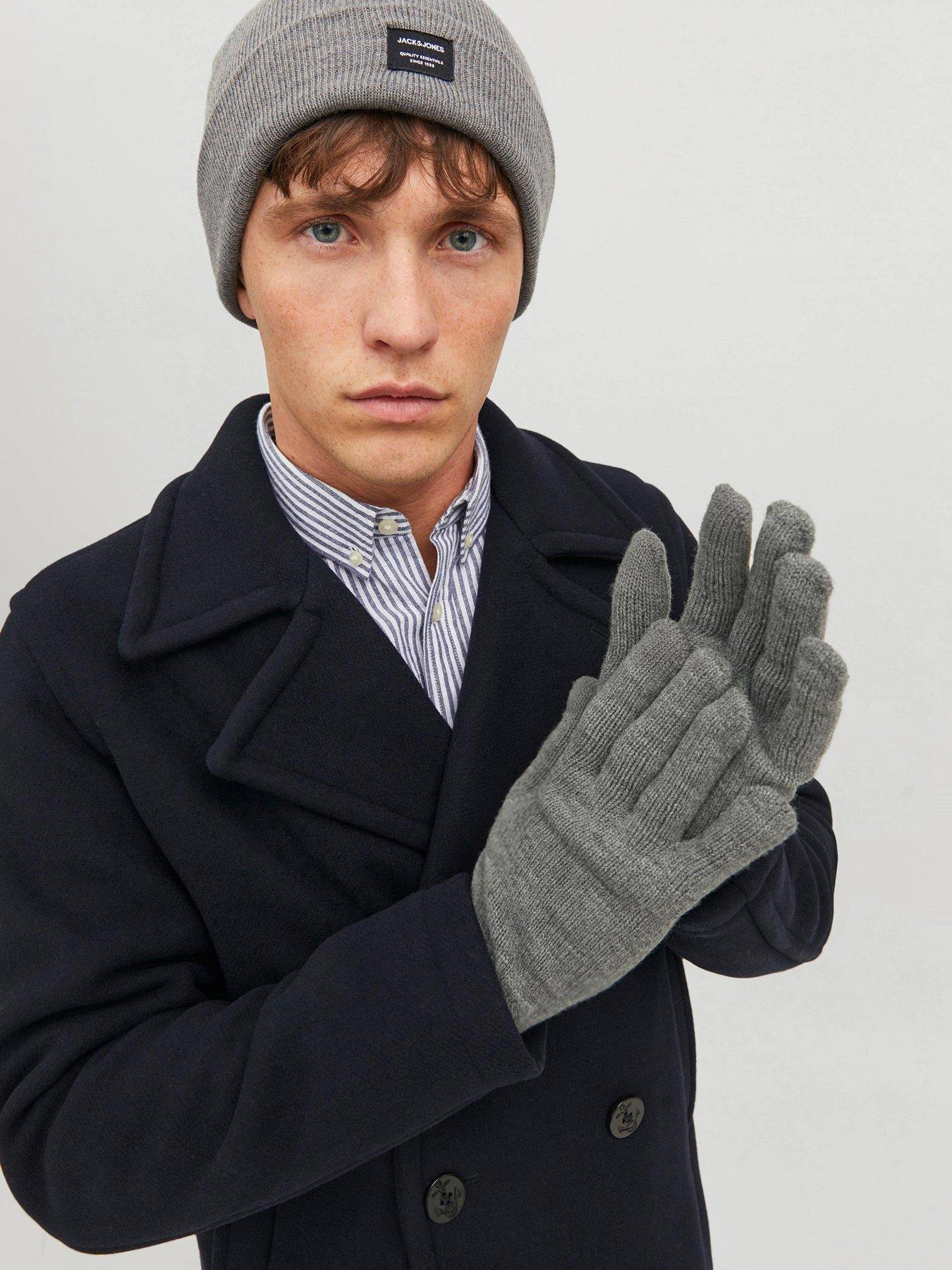 jack-jones-jack-amp-jones-barry-knitted-gloves-greystillFront