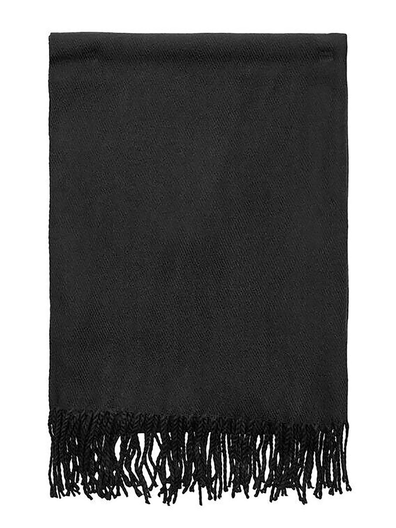 jack-jones-jack-amp-jones-solid-woven-scarf-blackstillFront