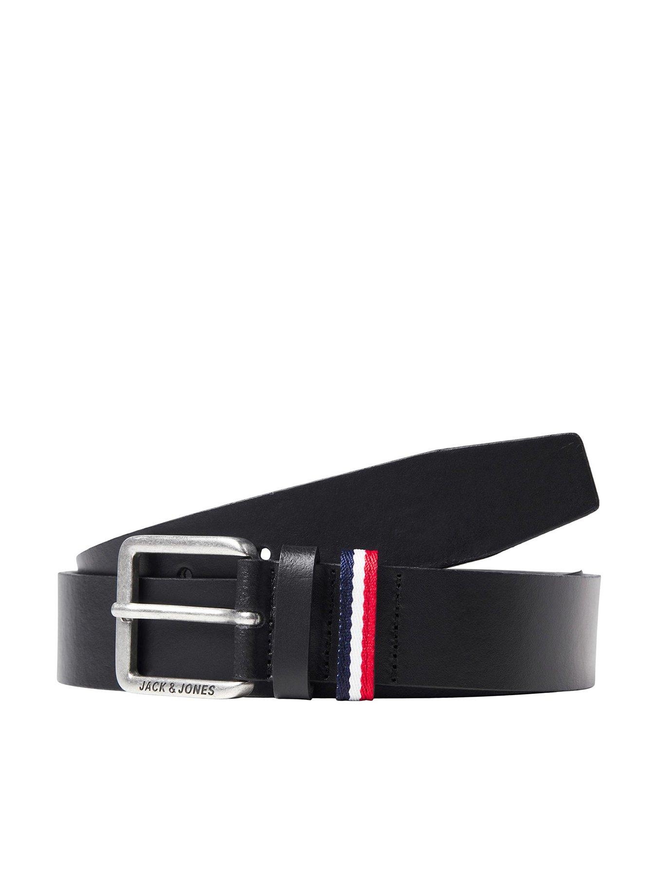 jack-jones-leather-belt-black