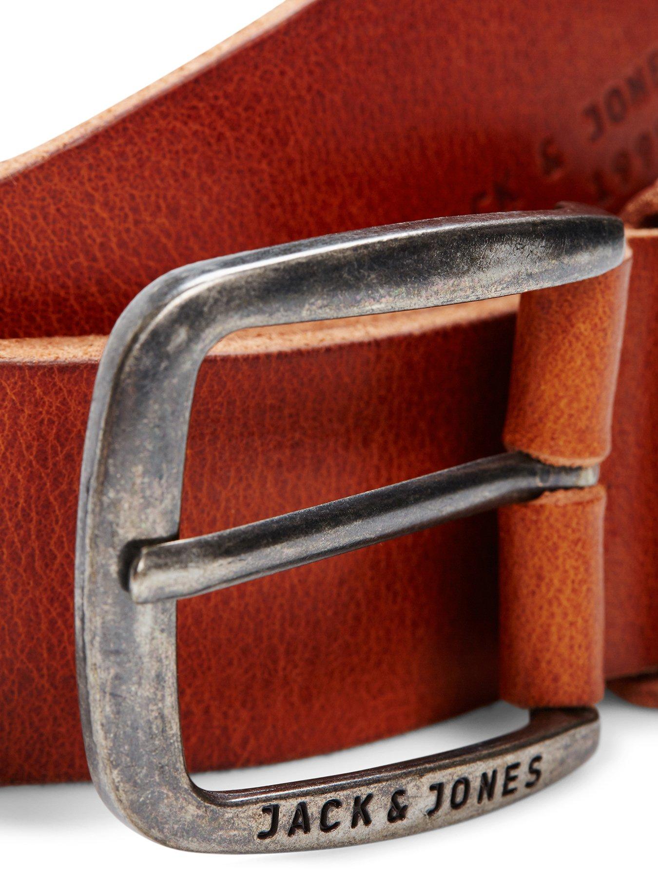 Image 2 of 3 of Jack & Jones Paul Leather Belt - Brown