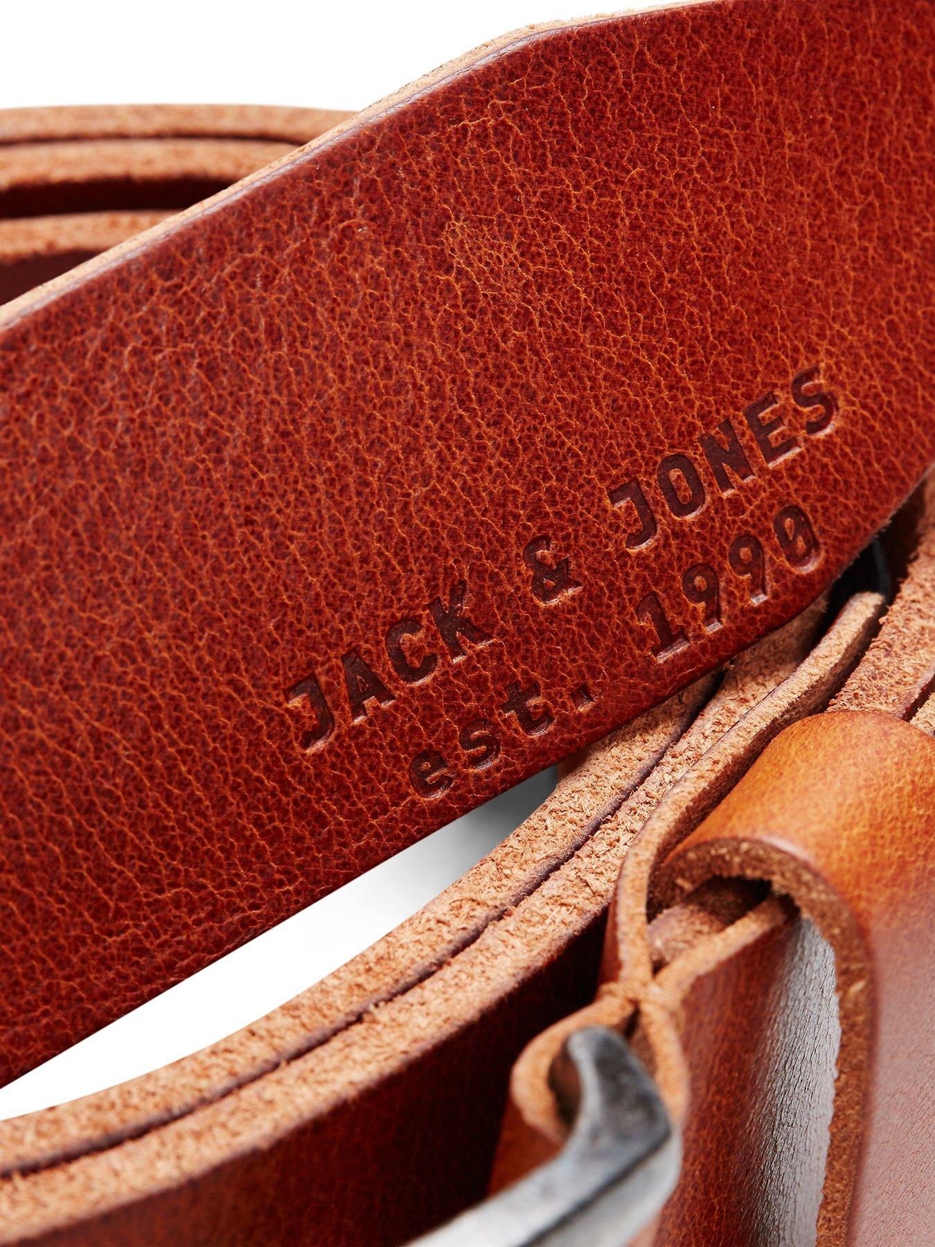 Image 3 of 3 of Jack & Jones Paul Leather Belt - Brown