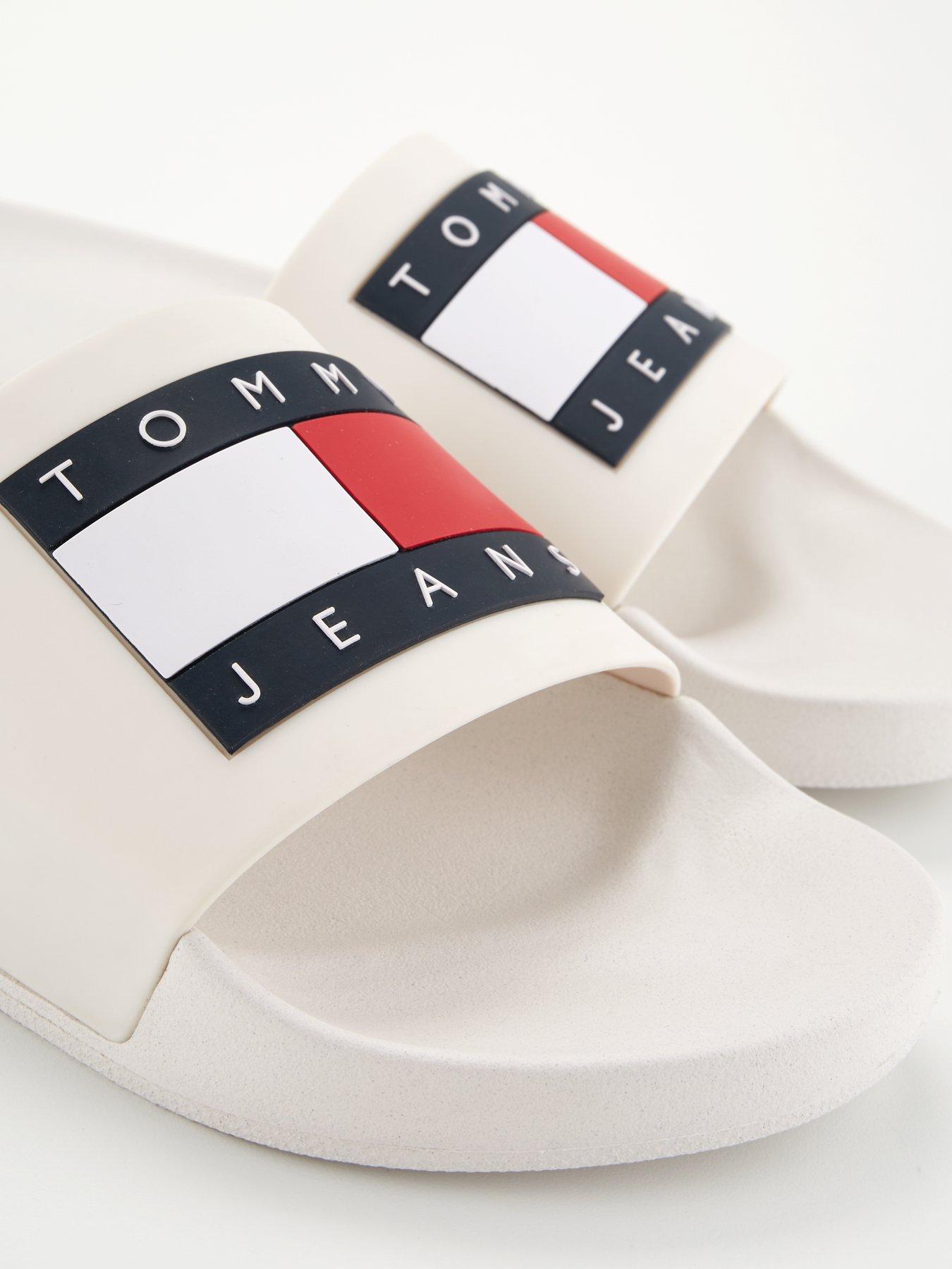 Image 6 of 6 of Tommy Jeans Tommy Jeans Pool Slides - White