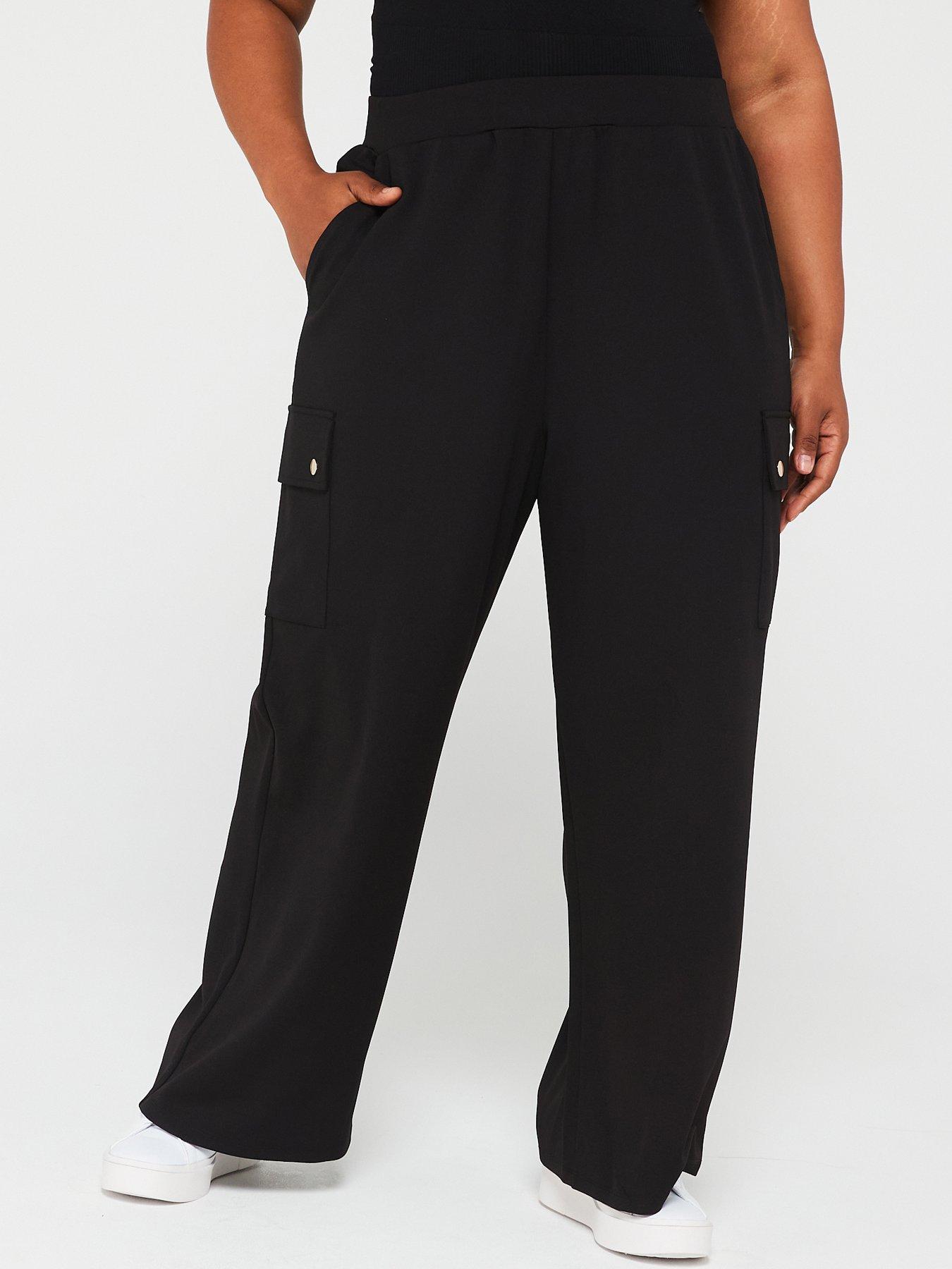 v-by-very-curve-wide-leg-cargo-stretch-crepe-trouser-black