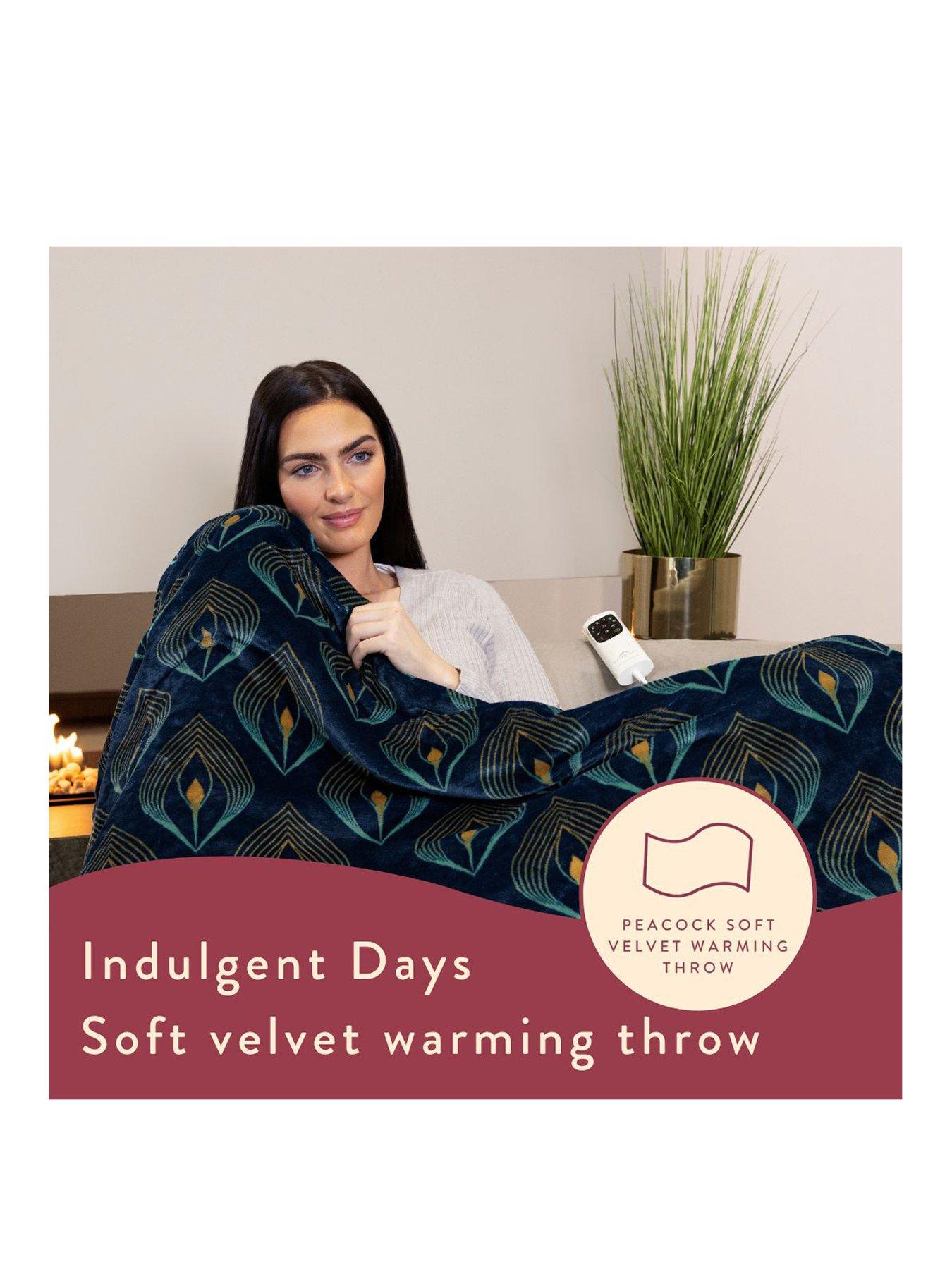 dreamland-intelliheat-velvet-plush-patterned-heated-throw-bluestillFront