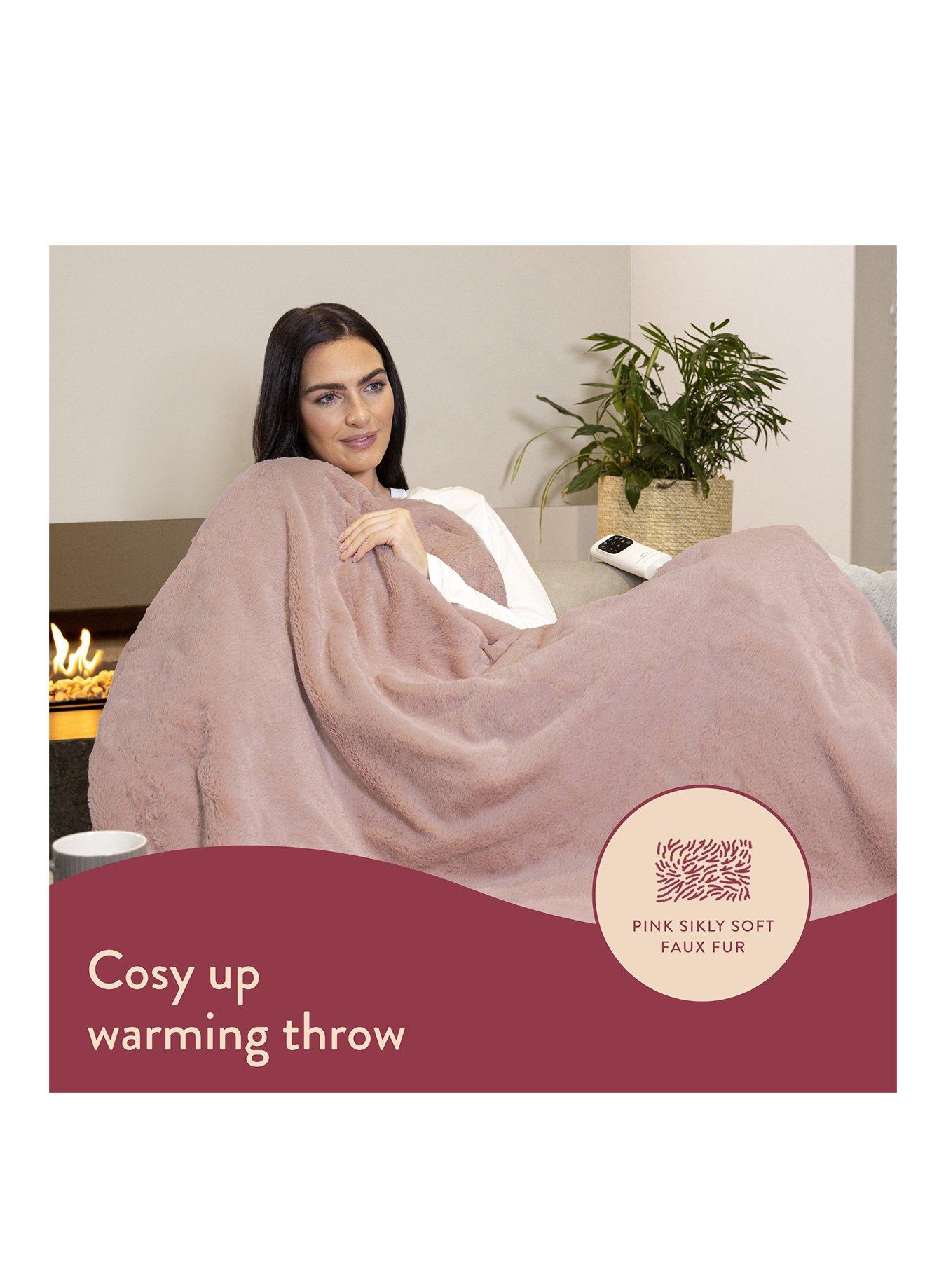 Dreamland Intelliheat Cuddle Up Heated Throw Pink Very Ireland