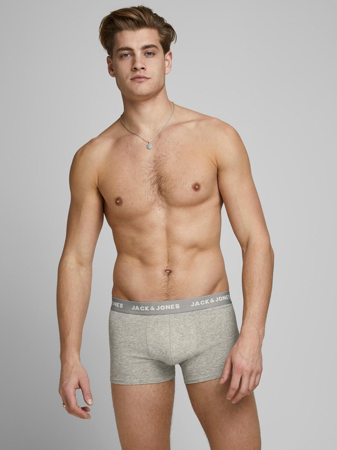 Image 2 of 3 of Jack & Jones Jack &amp; Jones 5-Pack Logo Waistband Trunks - Black