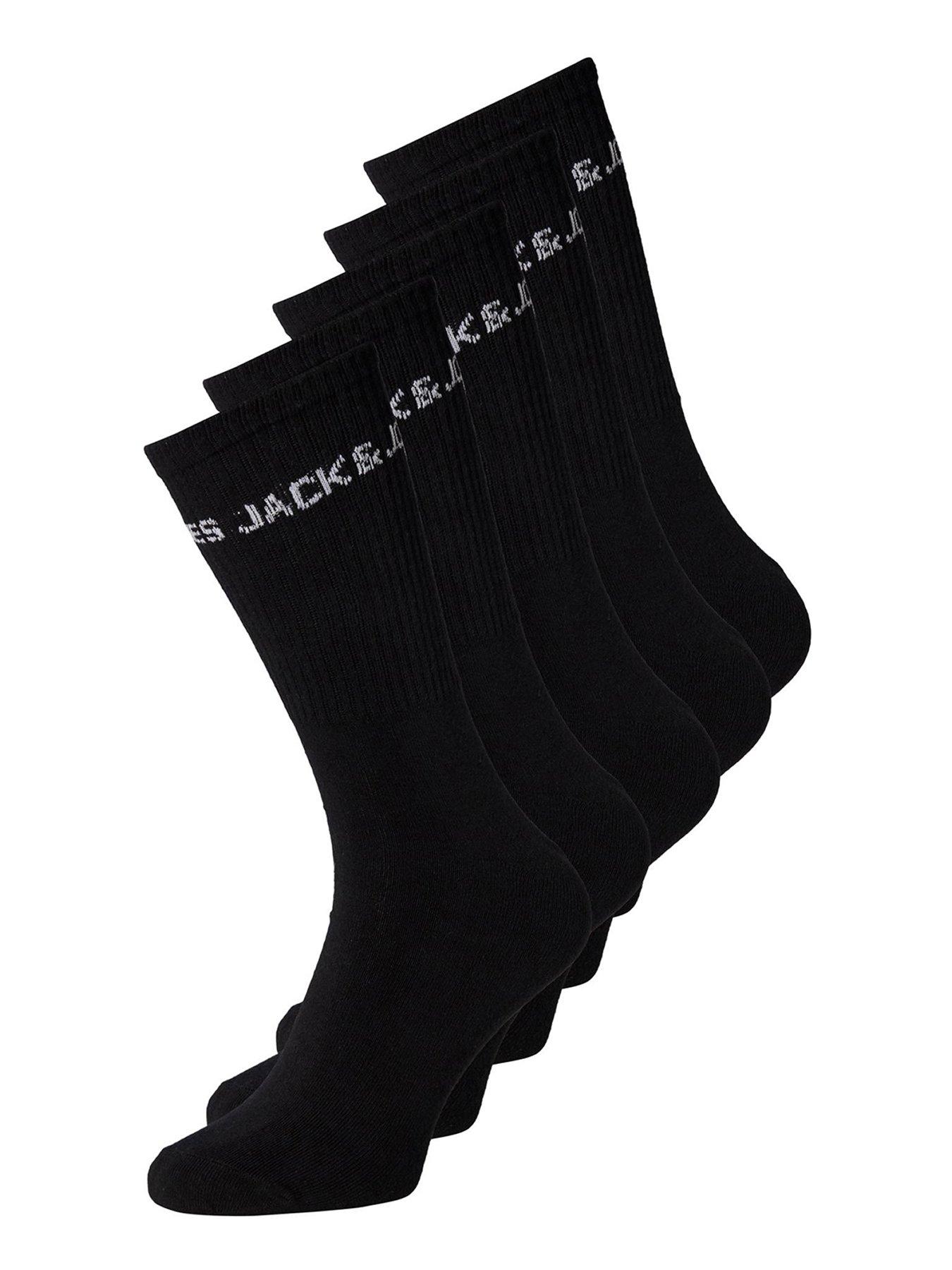 jack-jones-3-pack-logo-crew-socks-blackfront