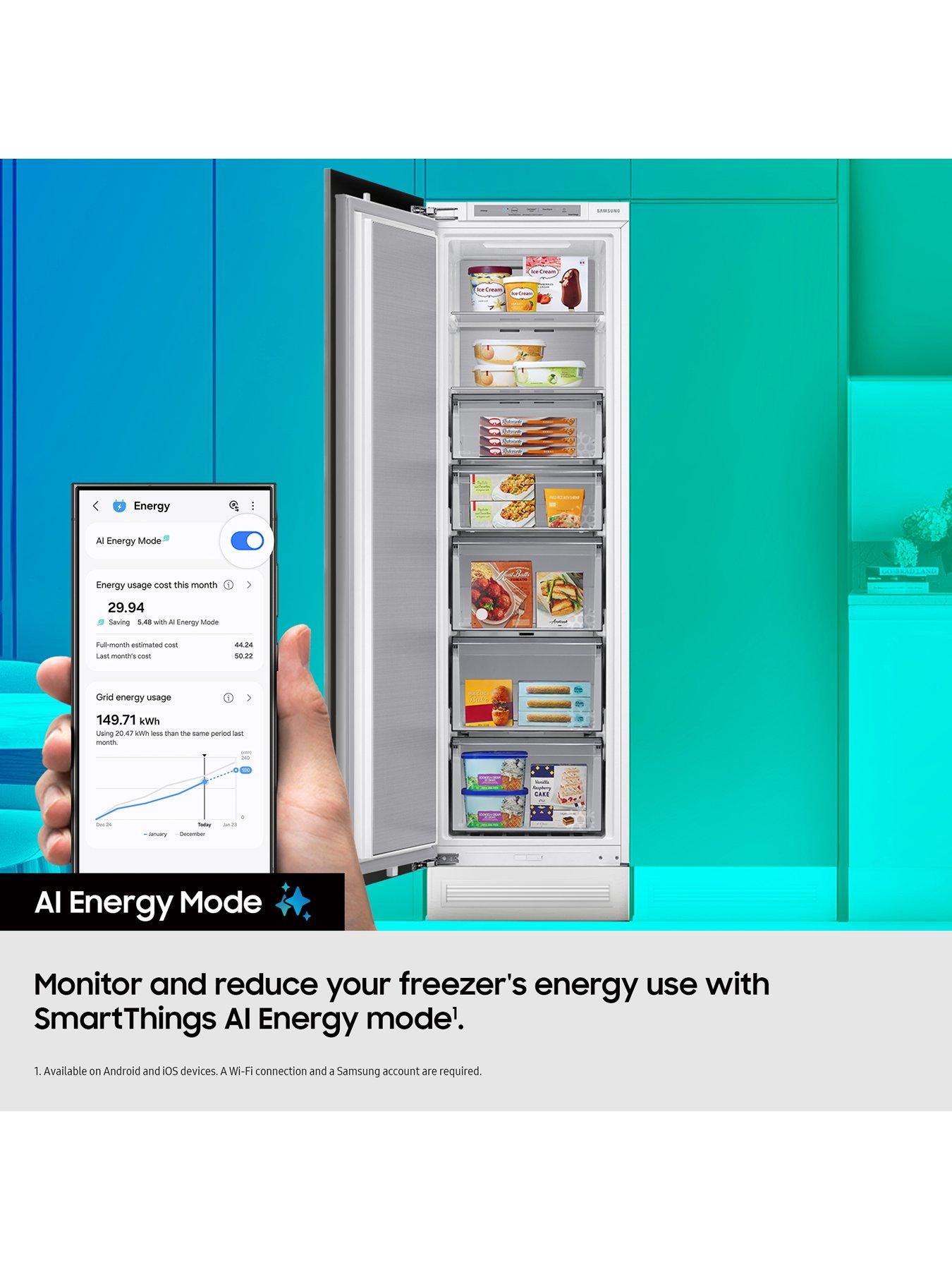 Image 5 of 8 of Samsung BRZ22600EWW/EU Built-in One Door Freezer with SpaceMax Technology - White