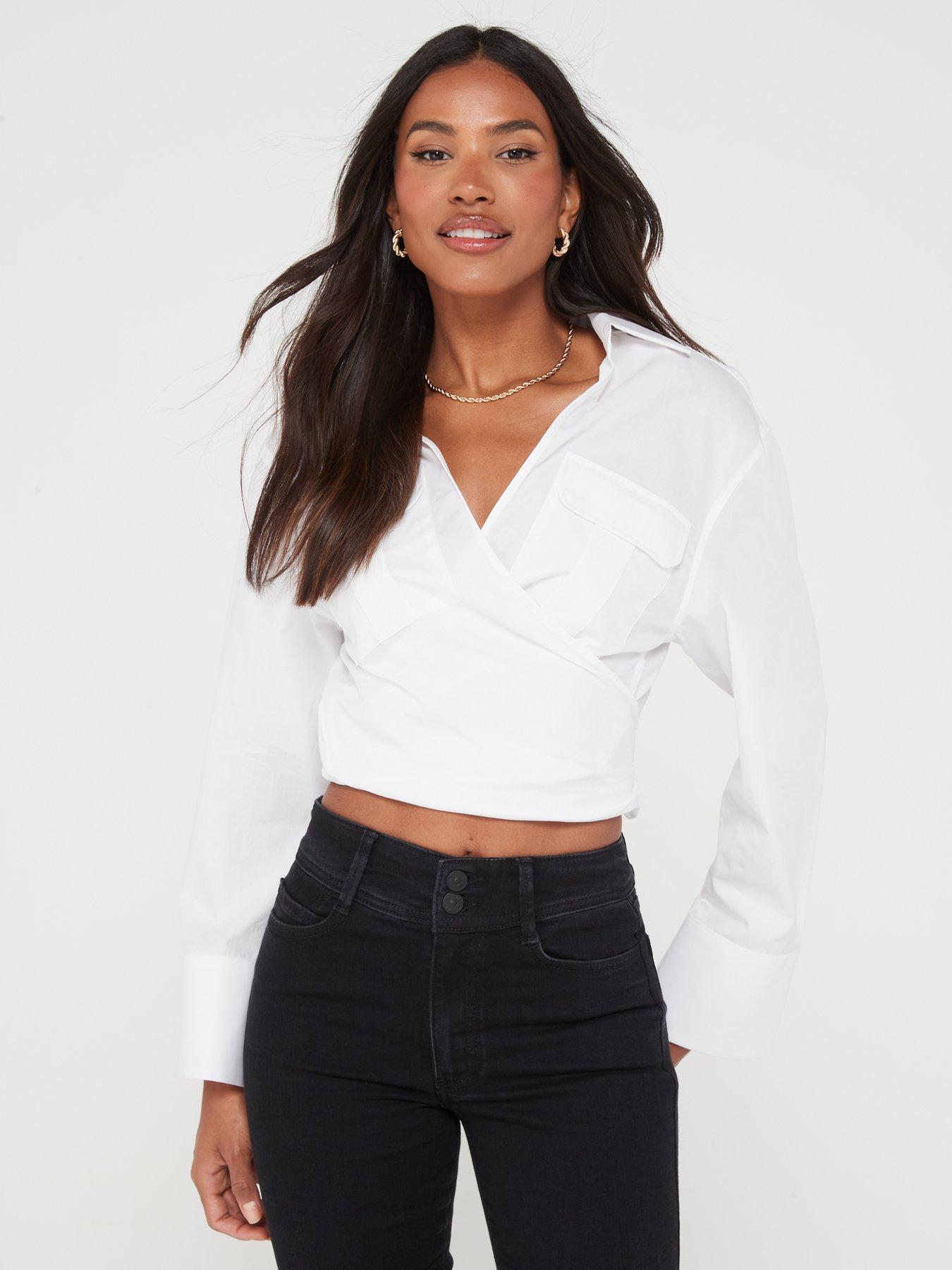 Image 6 of 6 of V by Very Sculpt Straight Jeans With Stretch - Black