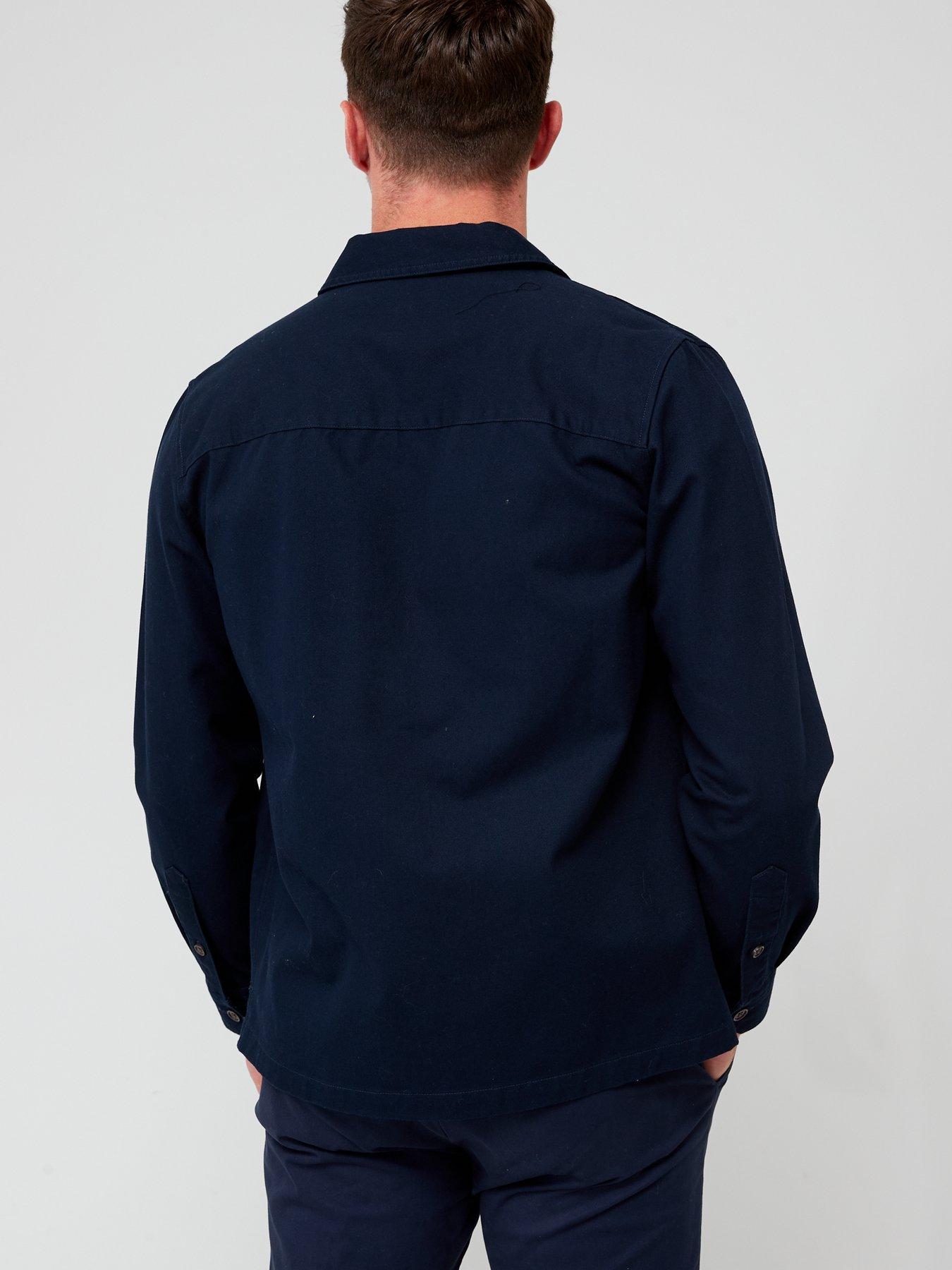 farah-peters-long-sleeve-twill-overshirt-navystillFront