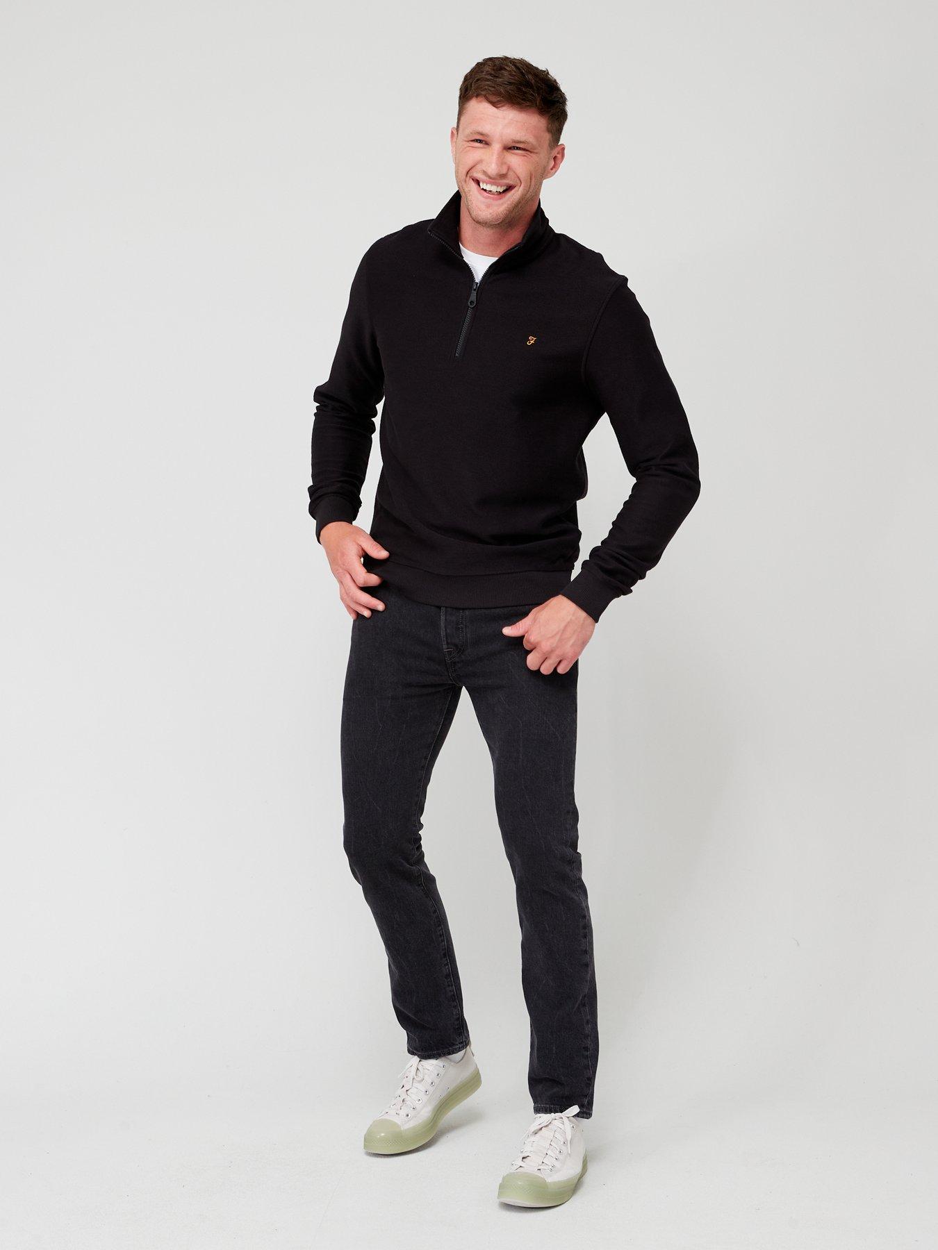 farah-weah-twill-12-zip-sweatshirt-blackback