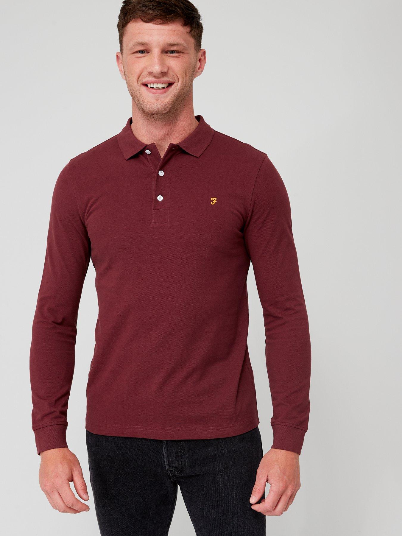 Long sleeve farah polo online