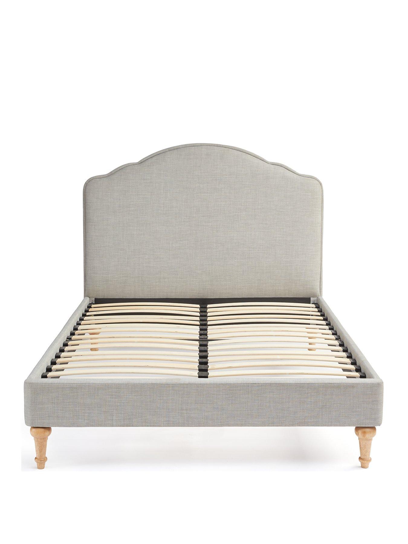 very-home-grace-fabric-bed-frame-with-mattress-options-buy-amp-savenbsp--fscreg-certifiedstillFront