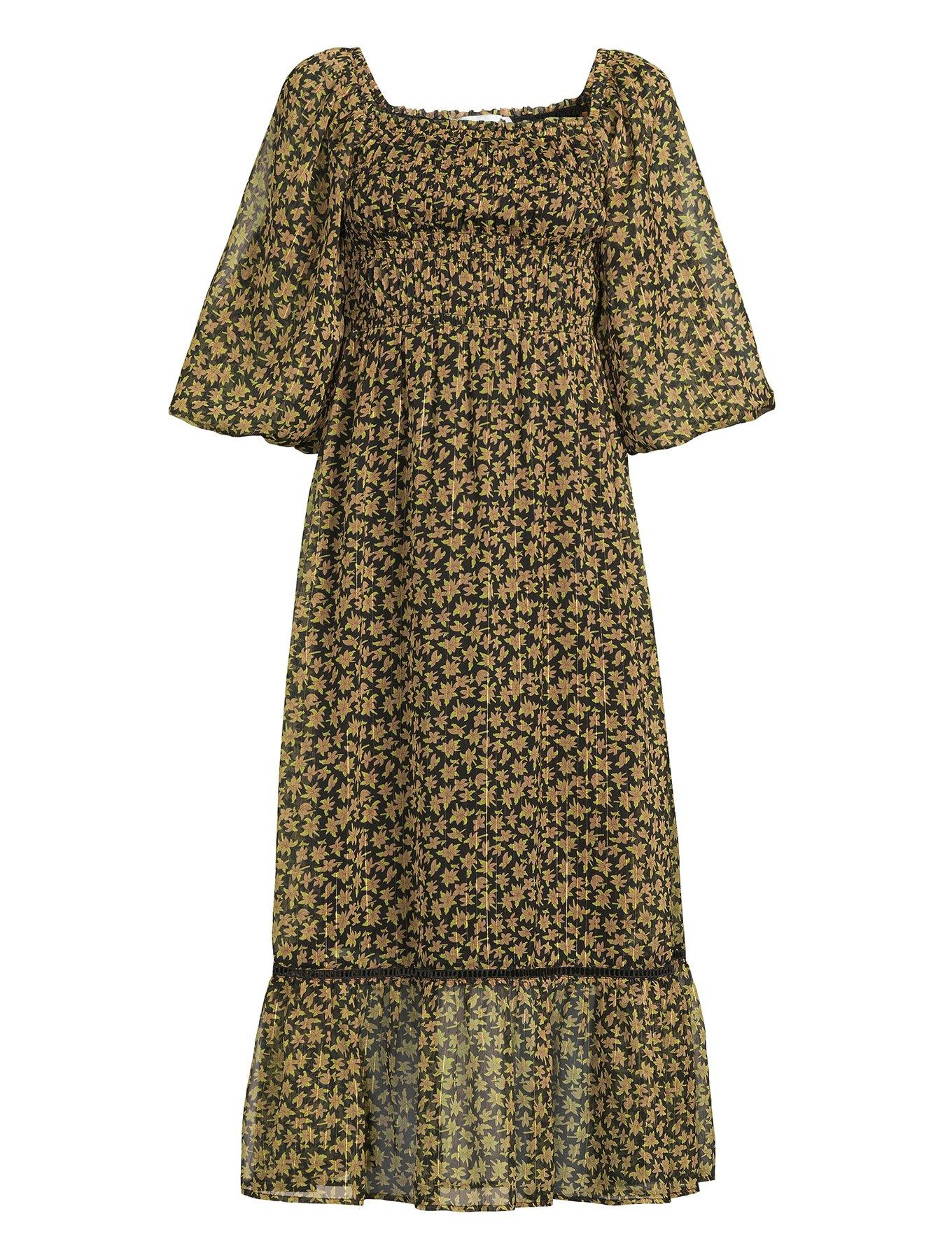 Monsoon lucy print bardot dress deals