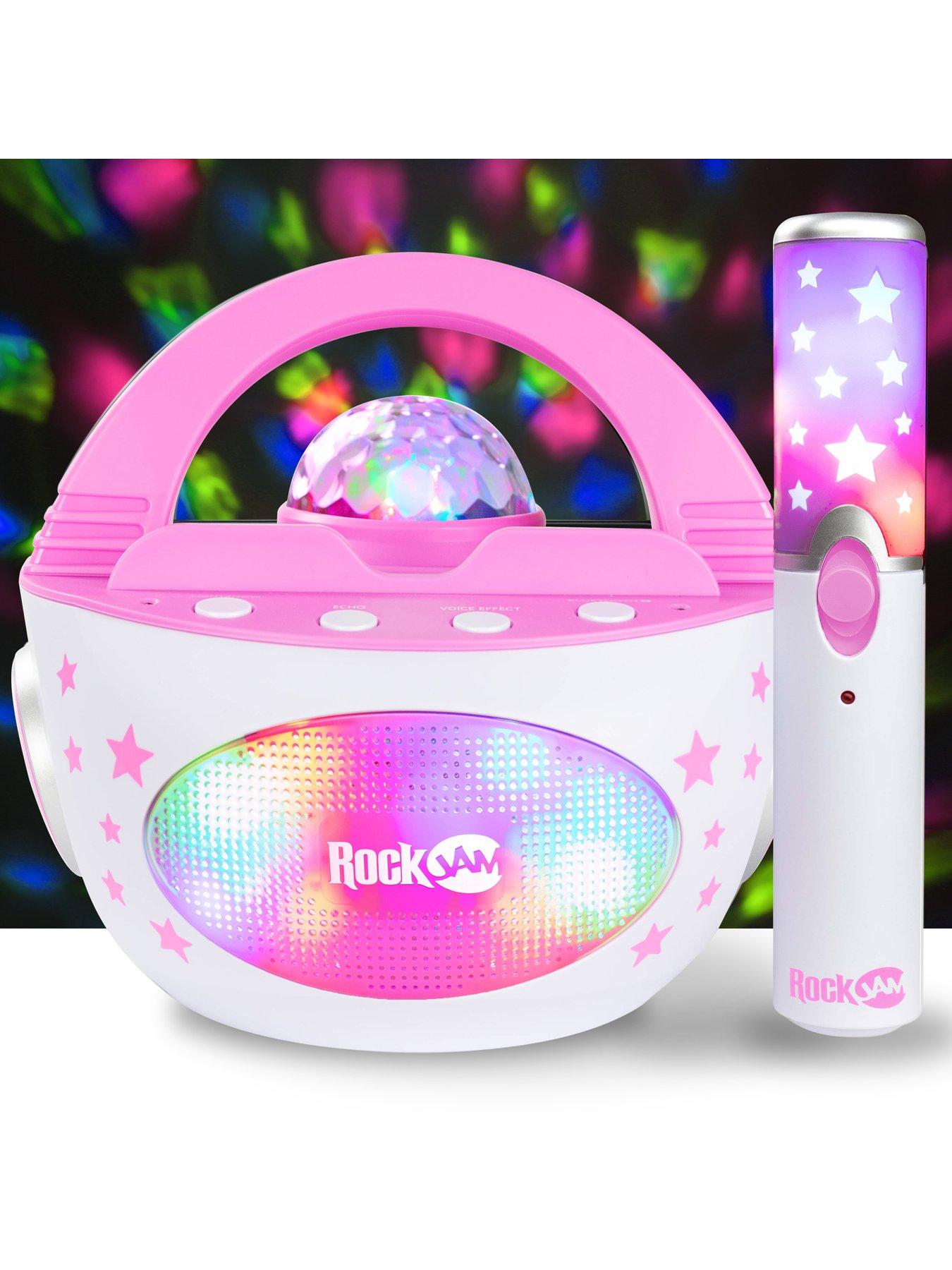 Children's Microphone Wireless Karaoke Bluetooth Speaker Pink, Toys \  Music and instruments