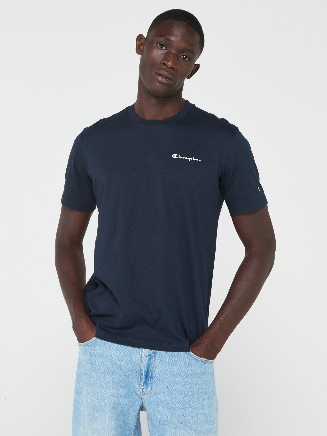 Navy champion store t shirt