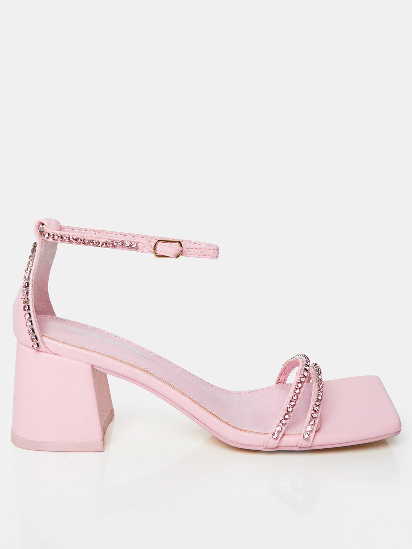 Light Pink Satin High Heels, Jibbitz Crocs Letters