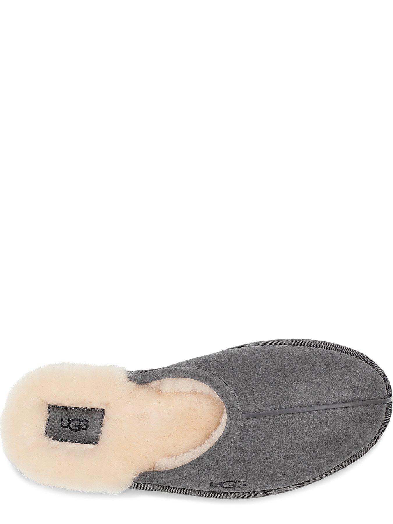 Mens ugg hotsell slippers grey