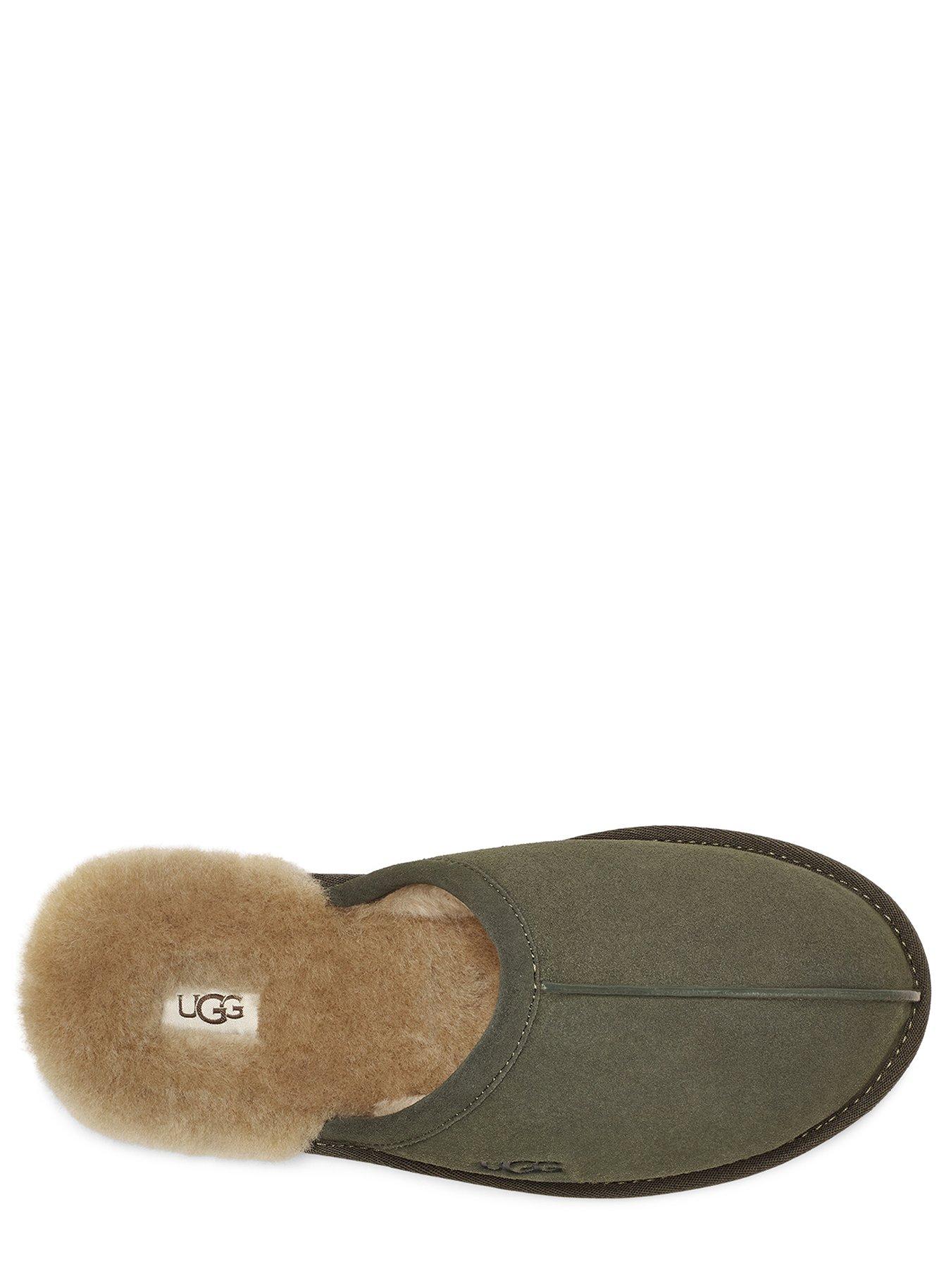 ugg-mens-scuff-slippers-forest-night-dark-greenoutfit