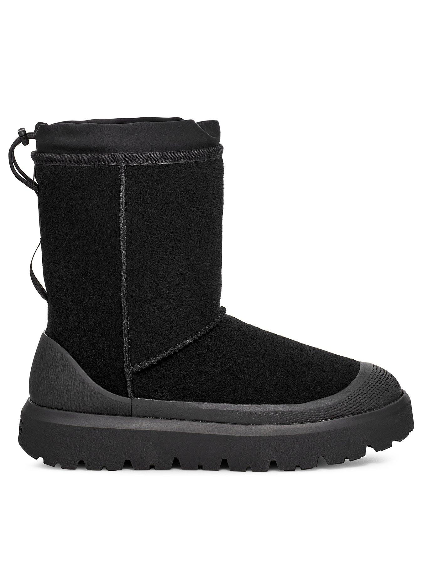 Mens short shop black boots