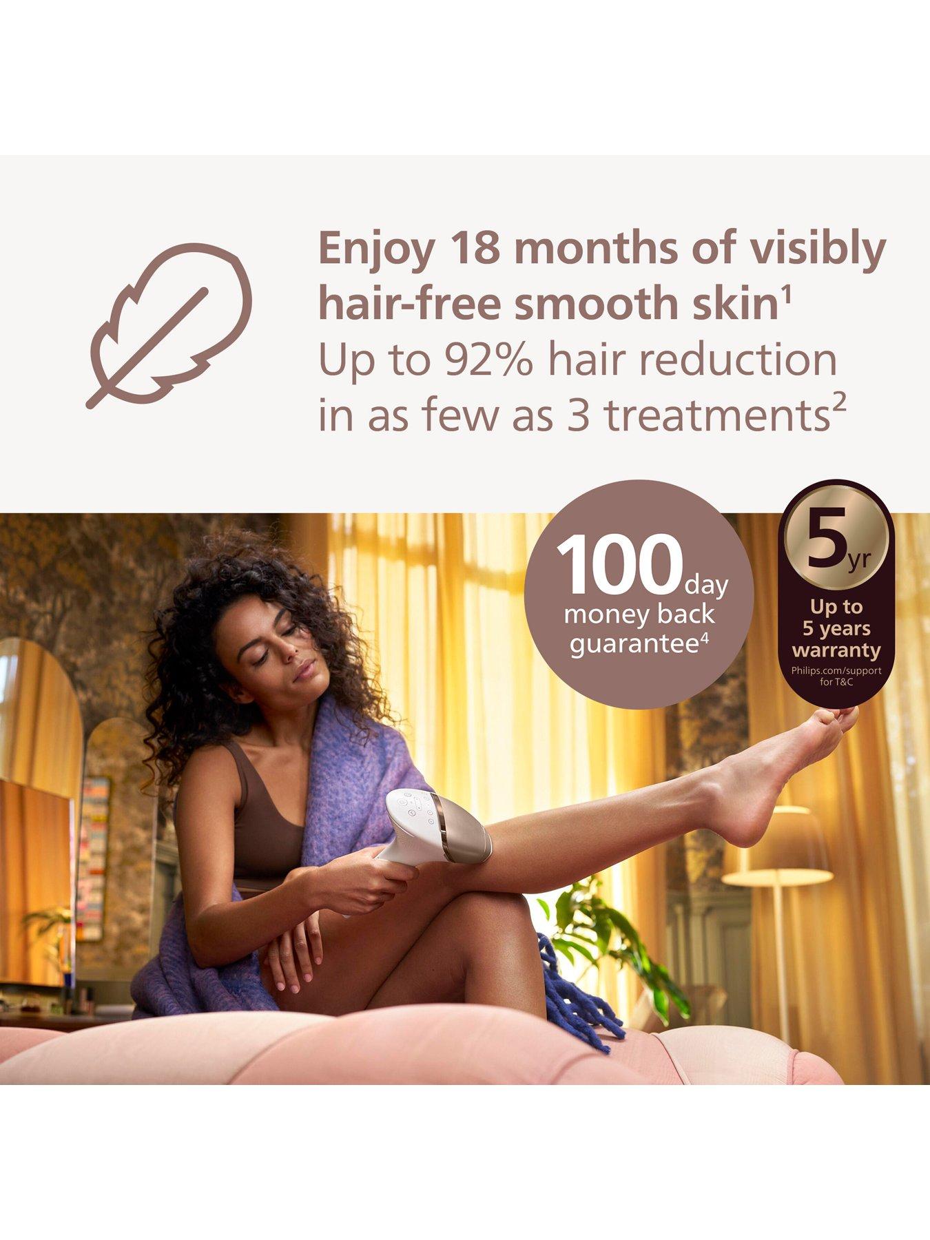 Image 2 of 8 of Philips Philips Lumea 9000 Series, IPL Hair Removal Device, 3 Attachments for Body, Face and Precision Areas, Corded and Cordless Use, BRI955/01