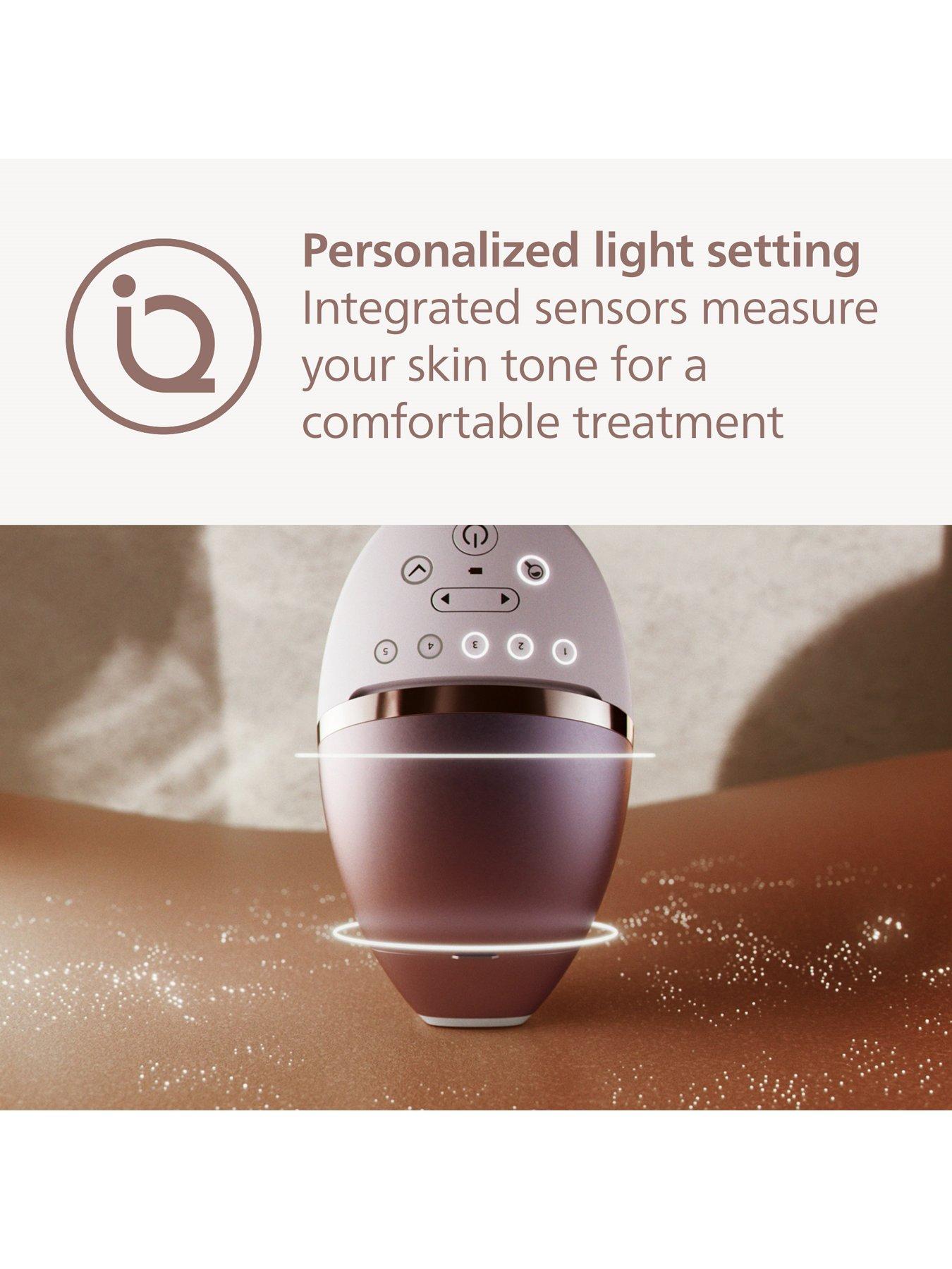 Image 4 of 8 of Philips Philips Lumea 9000 Series, IPL Hair Removal Device, 3 Attachments for Body, Face and Precision Areas, Corded and Cordless Use, BRI955/01