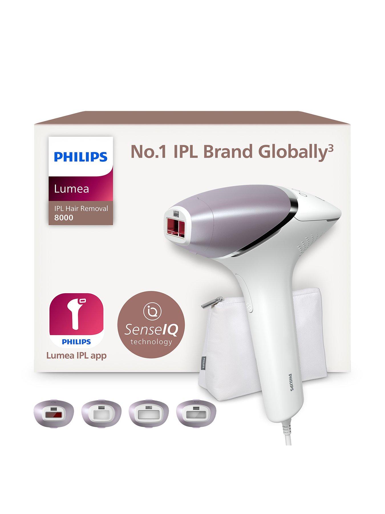 Philips Philips Lumea 8000 Series, IPL Hair Removal Device, SenseIQ Technology, 4 Attachments for Body, Face, Bikini and Underarms, BRI947/00