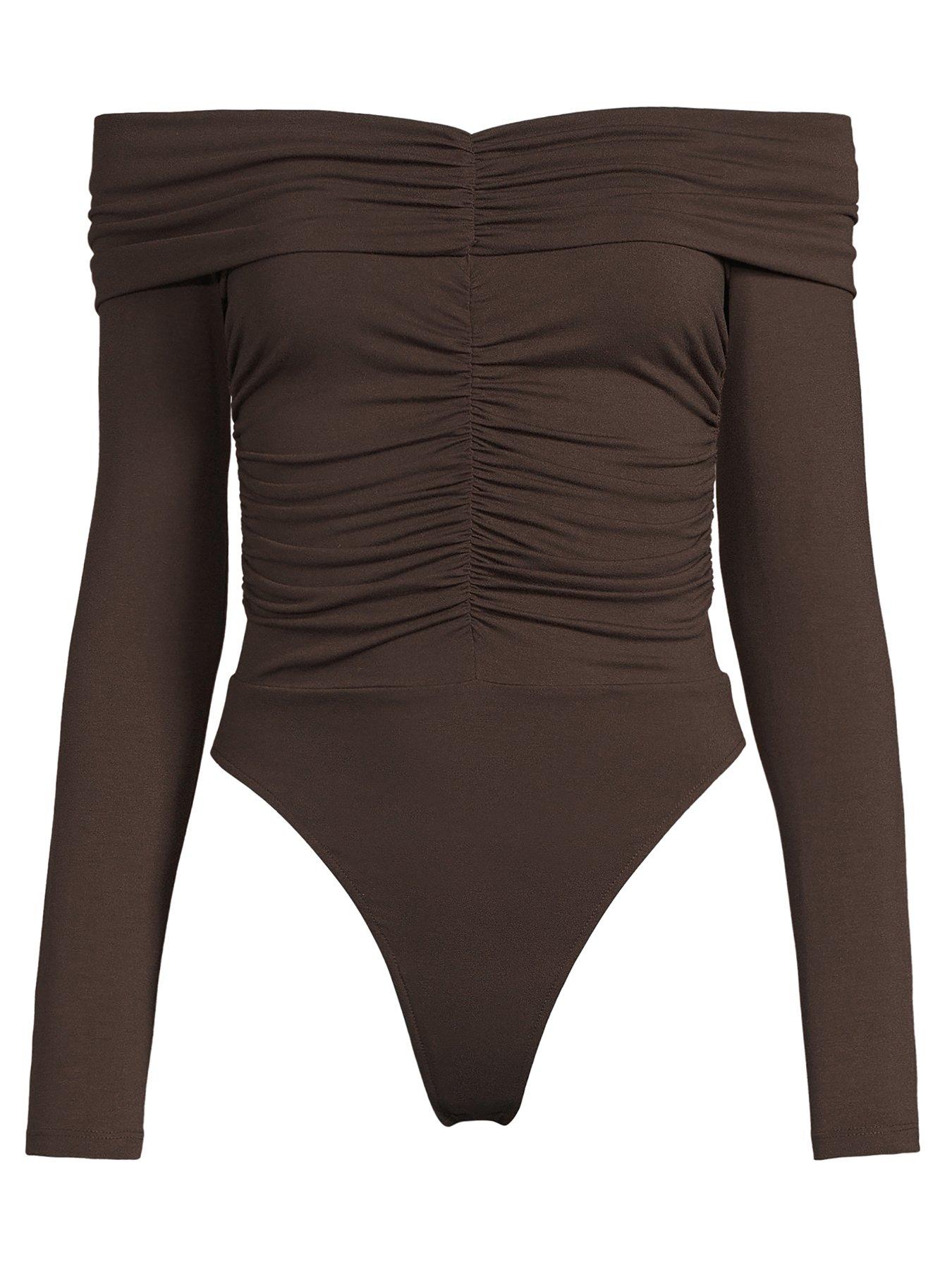 michelle-keegan-bardot-ruched-detail-bodysuit-espressonbspdetail