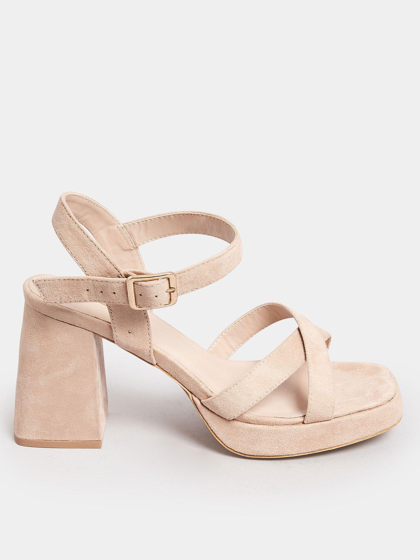 Nude heels outlet wide