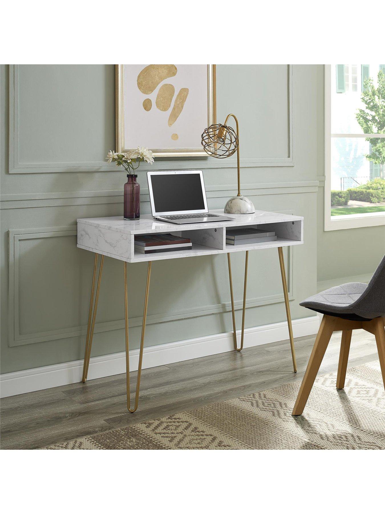 Image 1 of 7 of Novogratz Athena Desk - White