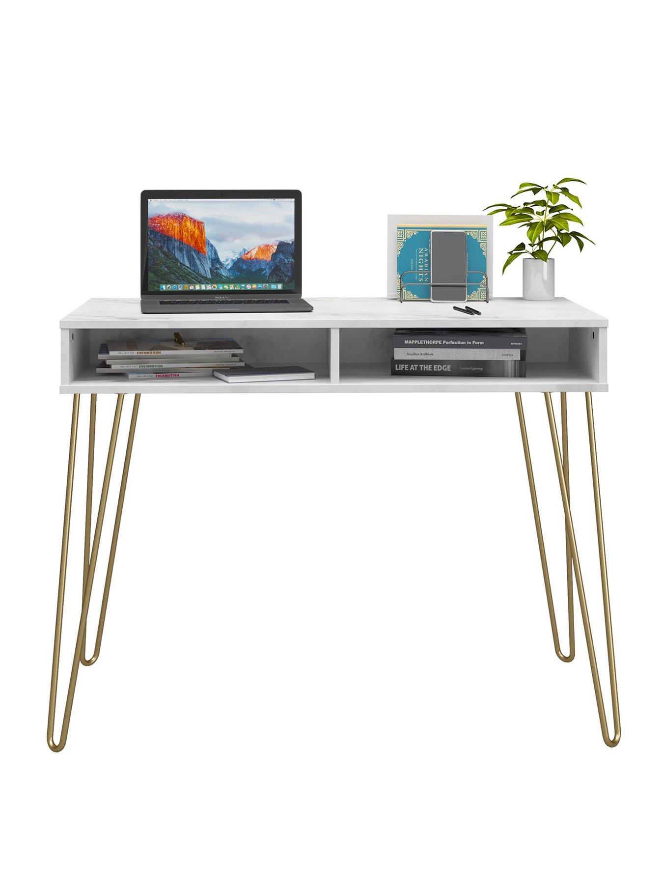 Image 2 of 7 of Novogratz Athena Desk - White