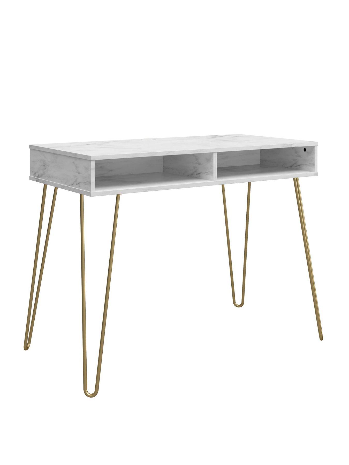 Image 3 of 7 of Novogratz Athena Desk - White