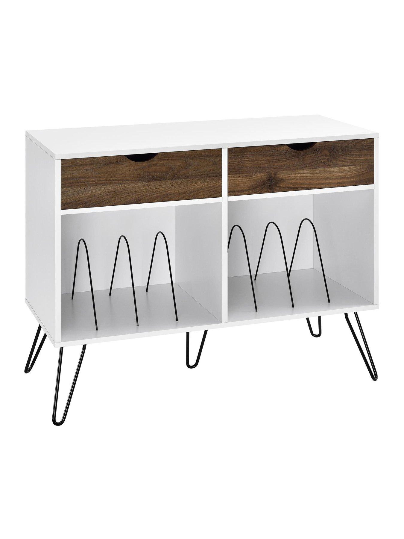 Image 4 of 4 of Novogratz Harmony Side Table With Drawers - White/Oak