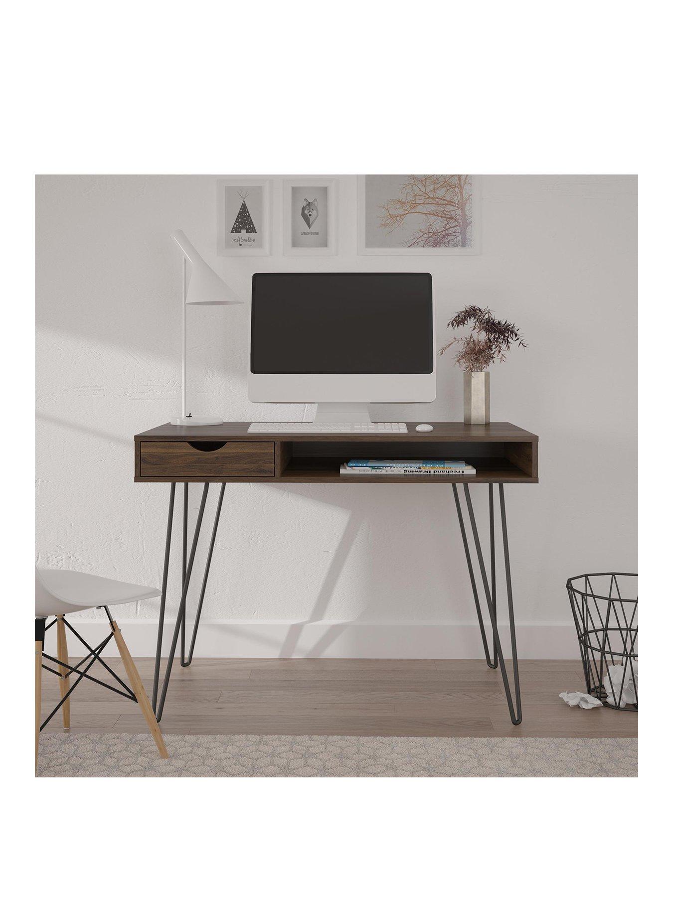 Image 2 of 4 of Novogratz Harmony Desk With Storage - Walnut