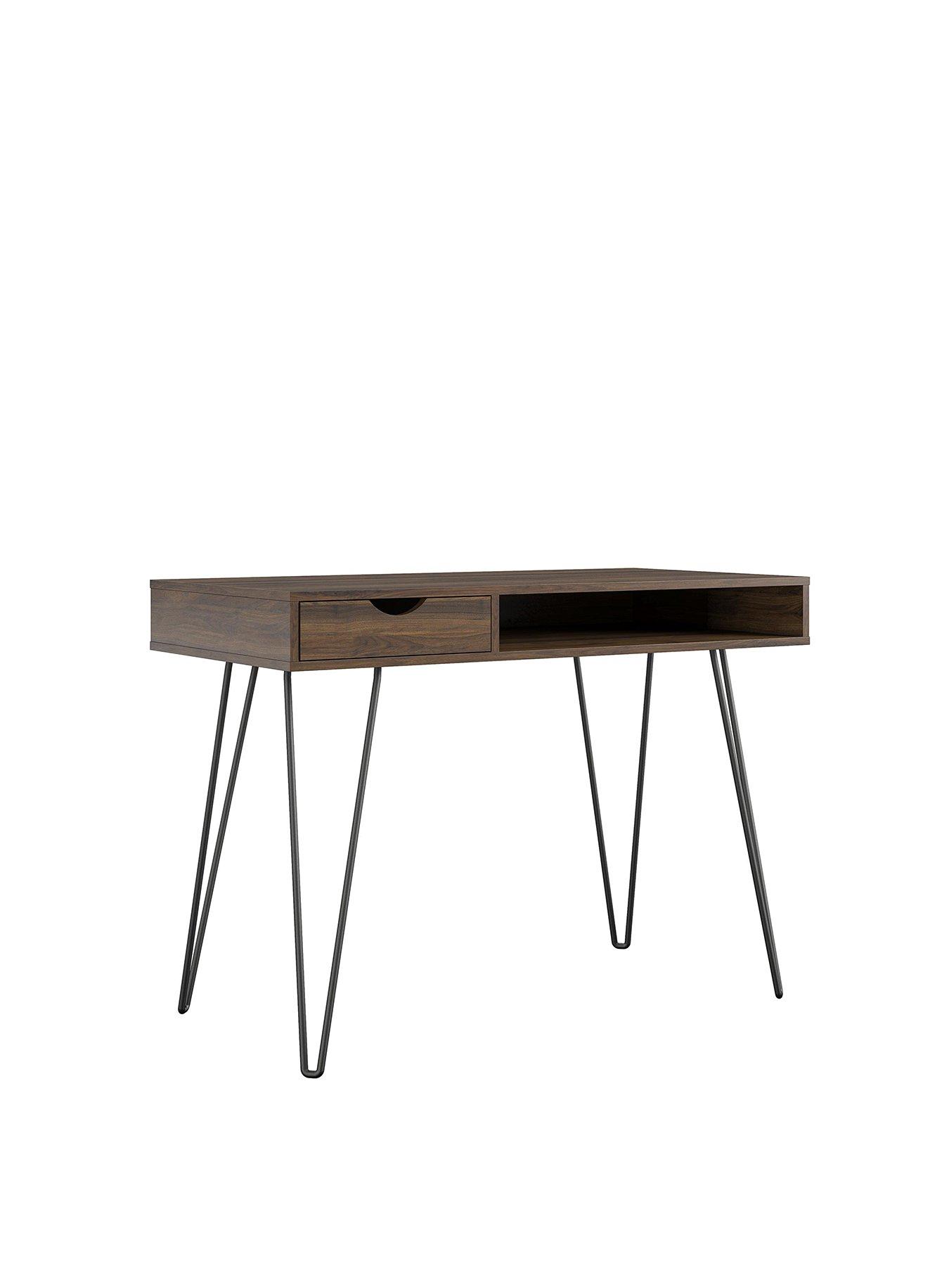 Image 3 of 4 of Novogratz Harmony Desk With Storage - Walnut