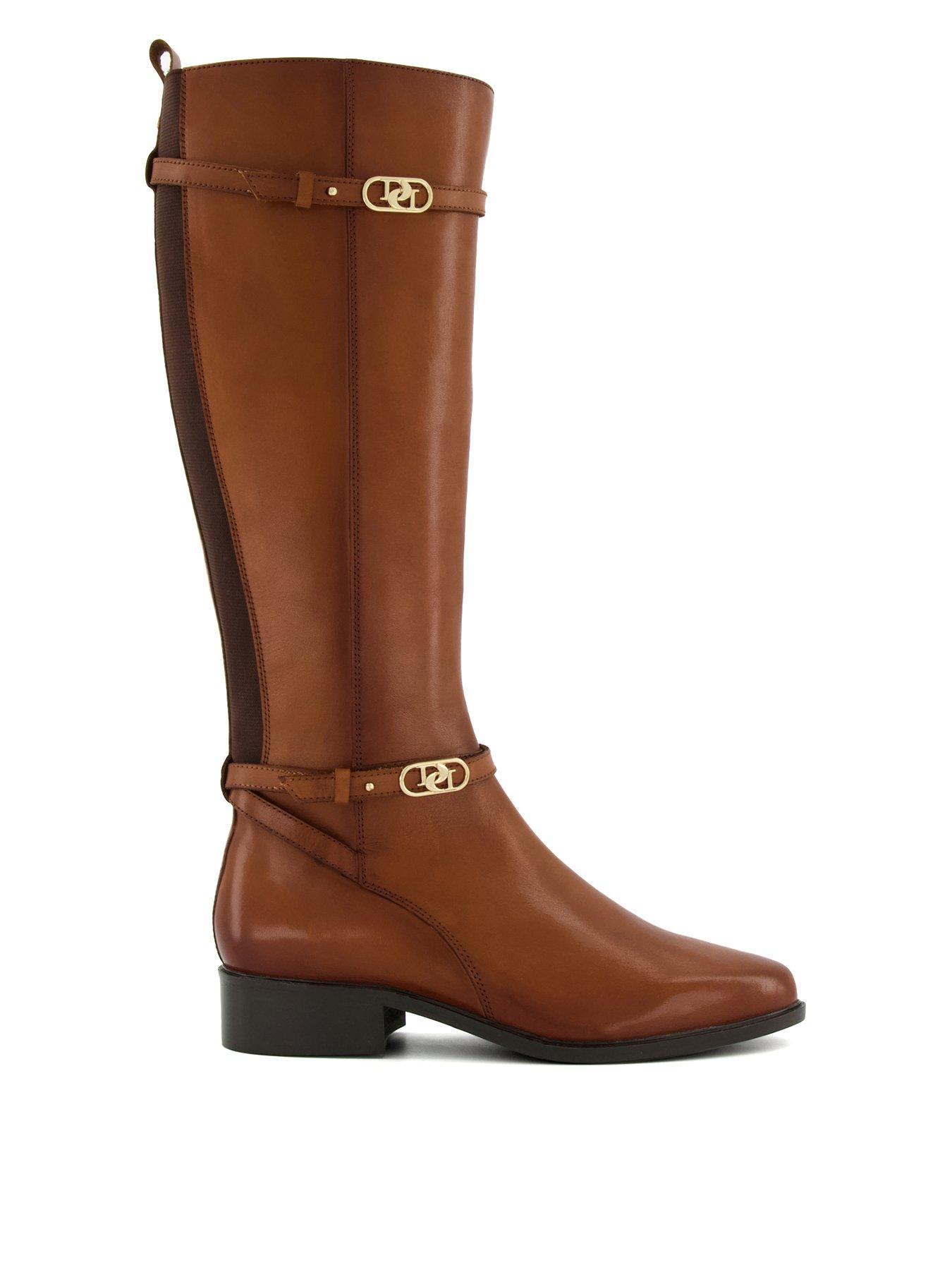 Dune high hot sale knee boots